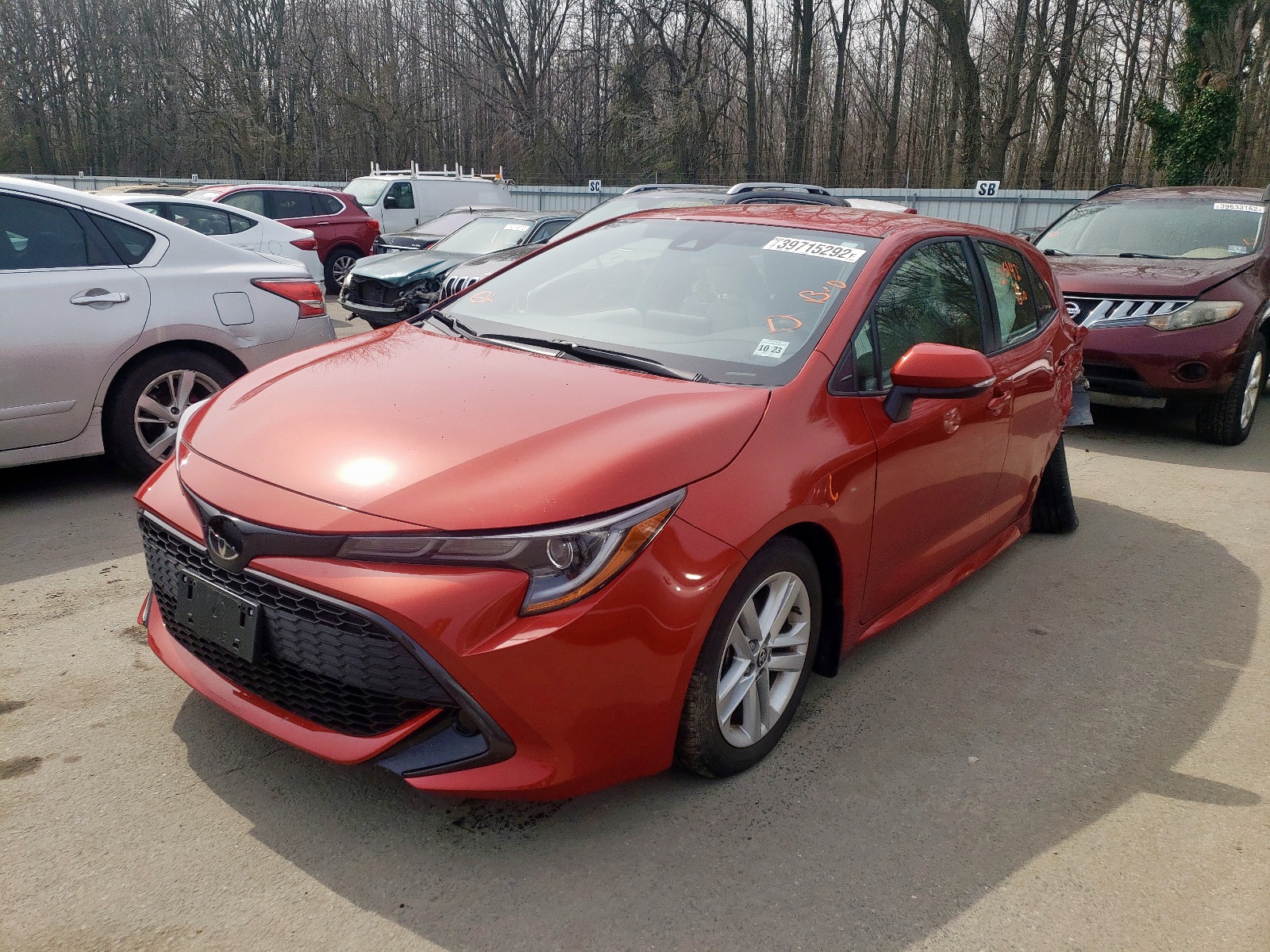 Photo 2 from auction – 2019 TOYOTA COROLLA SE with VIN JTNK4RBEXK3004886