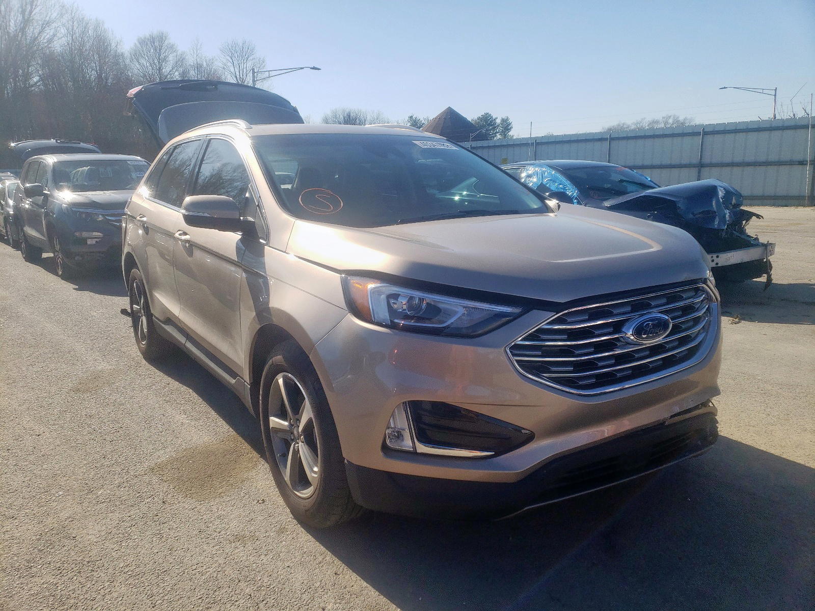 FORD EDGE SEL 2020 with VIN 2FMPK3J99LBB16190 - Photo from auction
