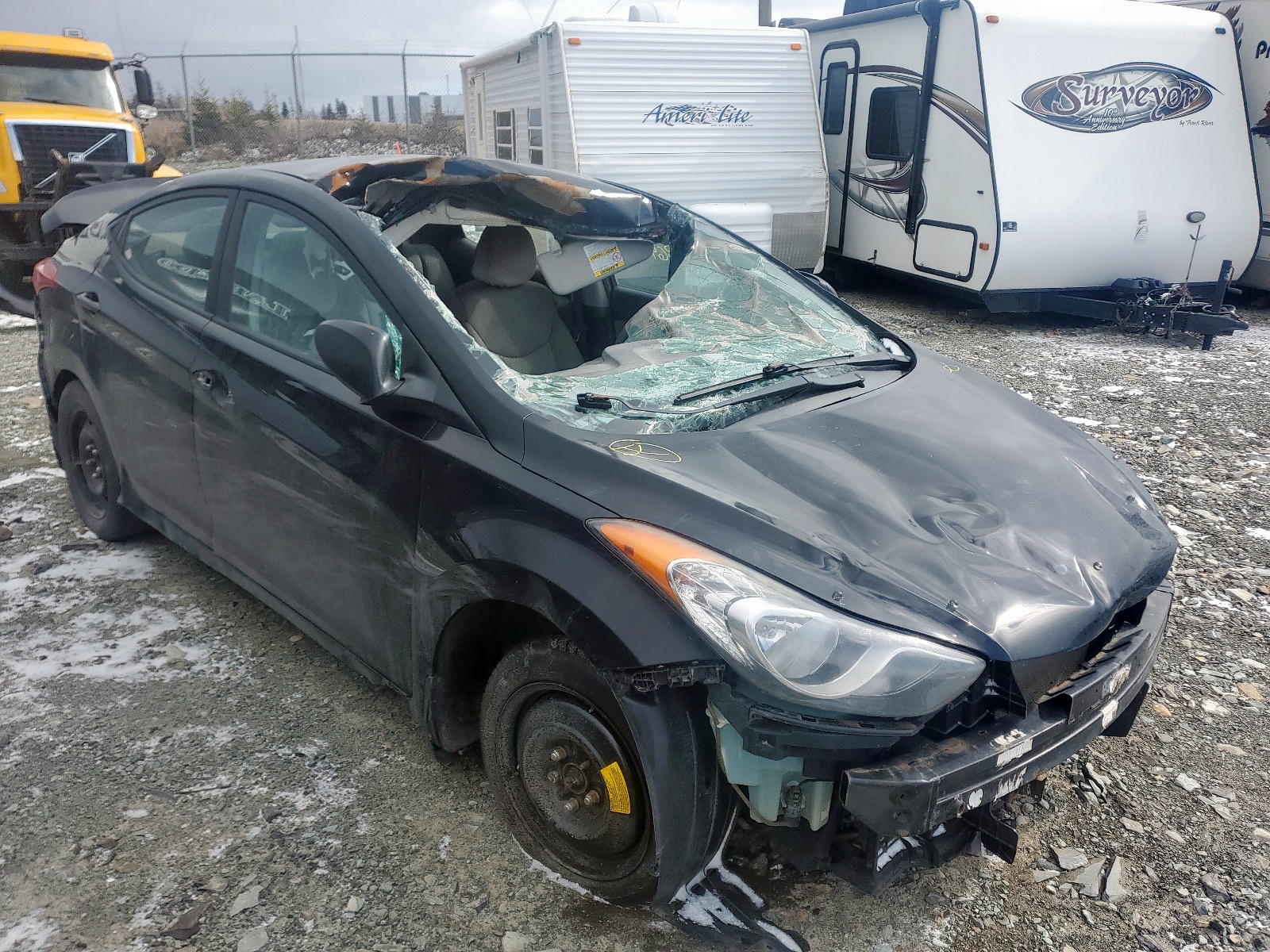 HYUNDAI ELANTRA GL 2012 with VIN 5NPDH4AEXCH065084 - Photo from auction