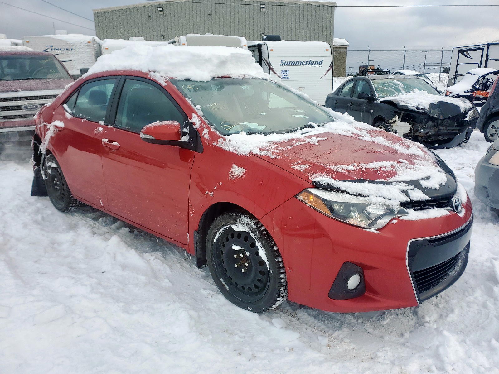 TOYOTA COROLLA L 2014 with VIN 2T1BURHE0EC097747 - Photo from auction