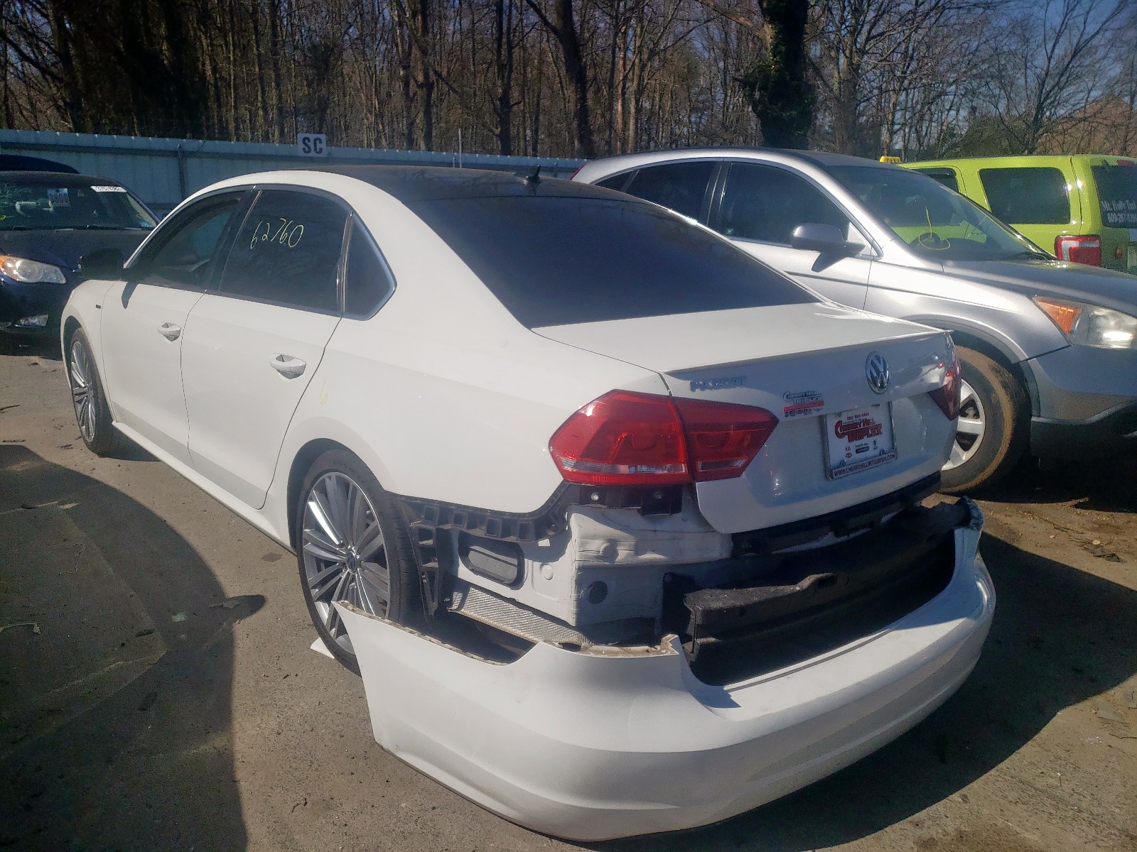 Photo 3 from auction – 2014 VOLKSWAGEN PASSAT SE with VIN 1VWBT7A39EC103292
