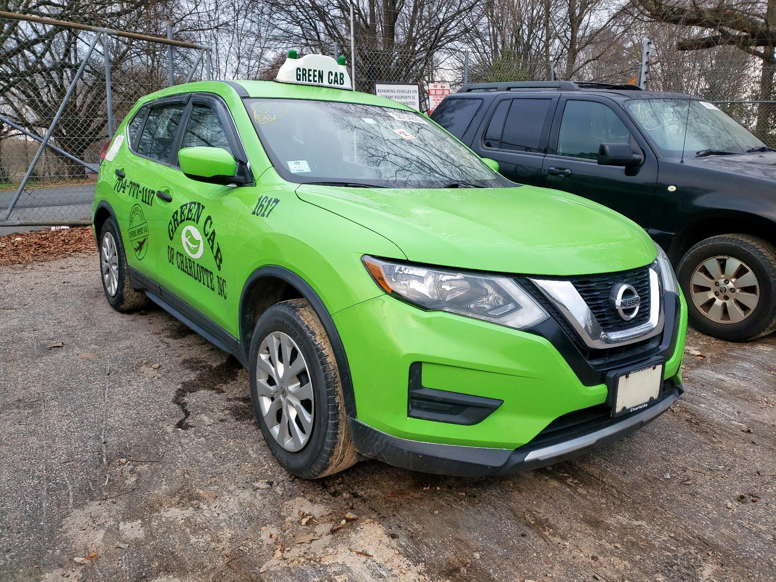 NISSAN ROGUE S 2017 with VIN KNMAT2MT1HP557241 - Photo from auction