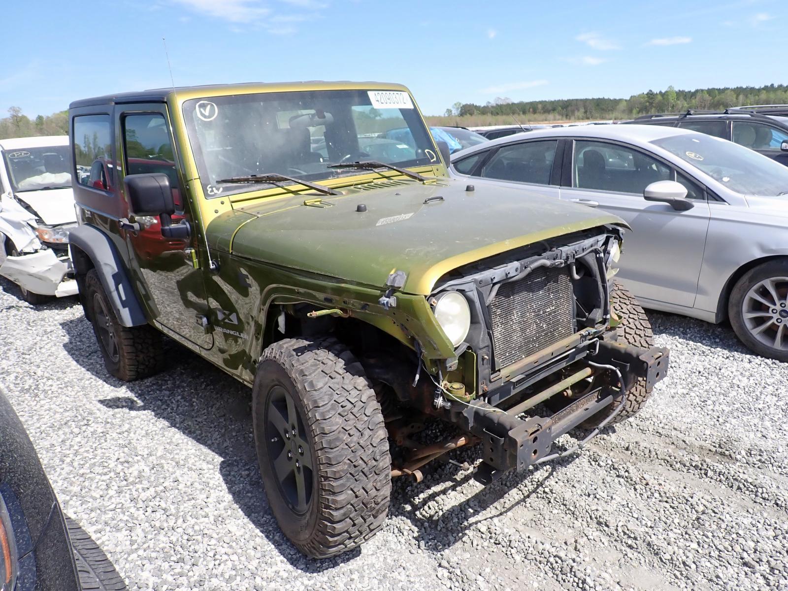 JEEP WRANGLER X 2008 with VIN 1J4FA241X8L590301 - Photo from auction