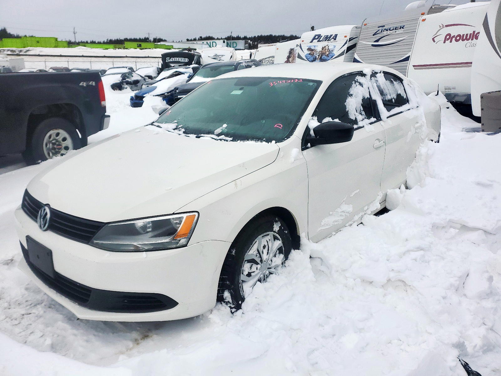 Photo 2 from auction – 2013 VOLKSWAGEN JETTA BASE with VIN 3VW2K7AJ3DM277342
