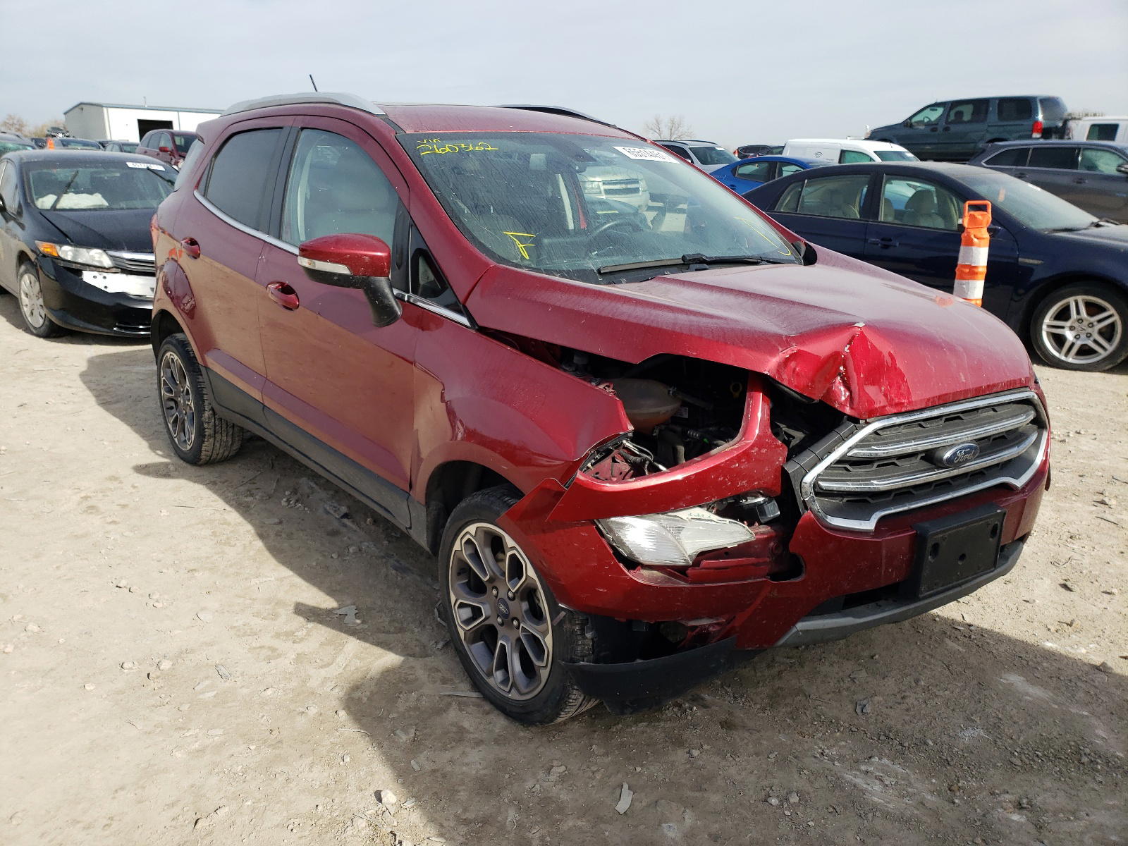 FORD ECOSPORT T 2019 with VIN MAJ6S3KLXKC260362 - Photo from auction
