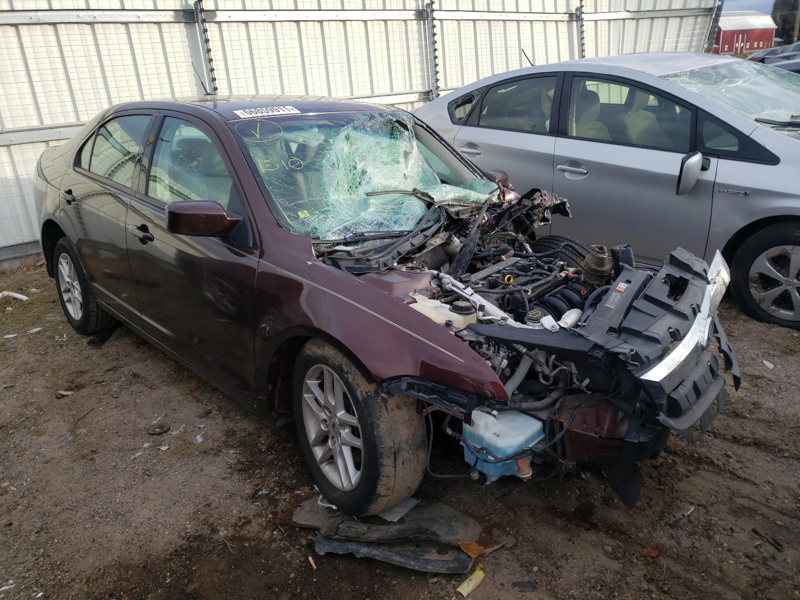 FORD FUSION S 2012 with VIN 3FAHP0GA3CR217467 - Photo from auction