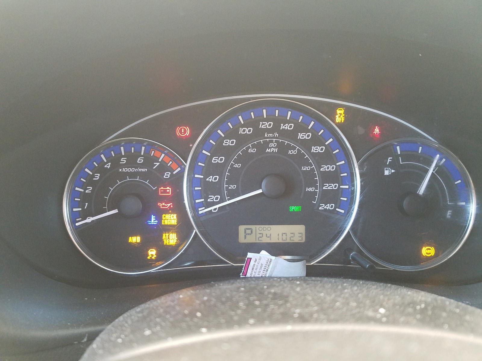 Photo 8 from auction – 2012 SUBARU FORESTER L with VIN JF2SHCEC2CH454103