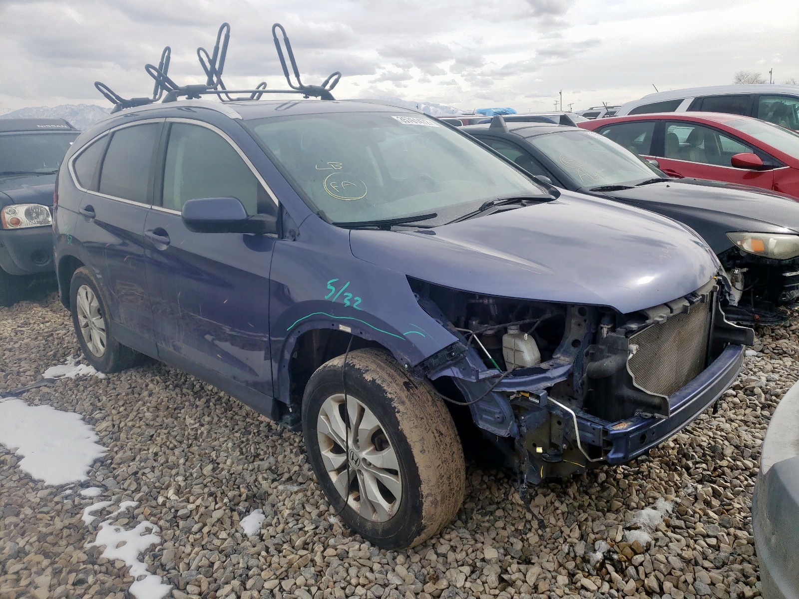 Photo 1 from auction – 2013 HONDA CR-V EX with VIN 2HKRM4H58DH617545