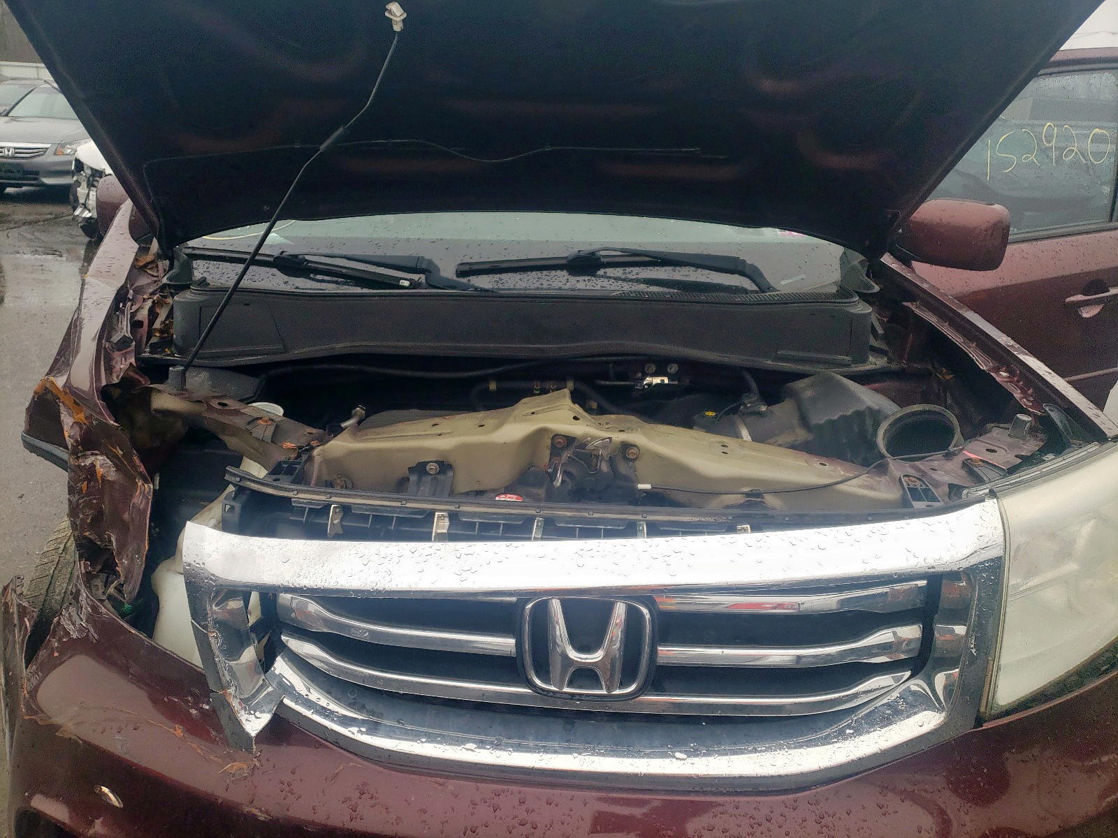 Photo 7 from auction – 2012 HONDA PILOT EXL with VIN 5FNYF4H55CB013759