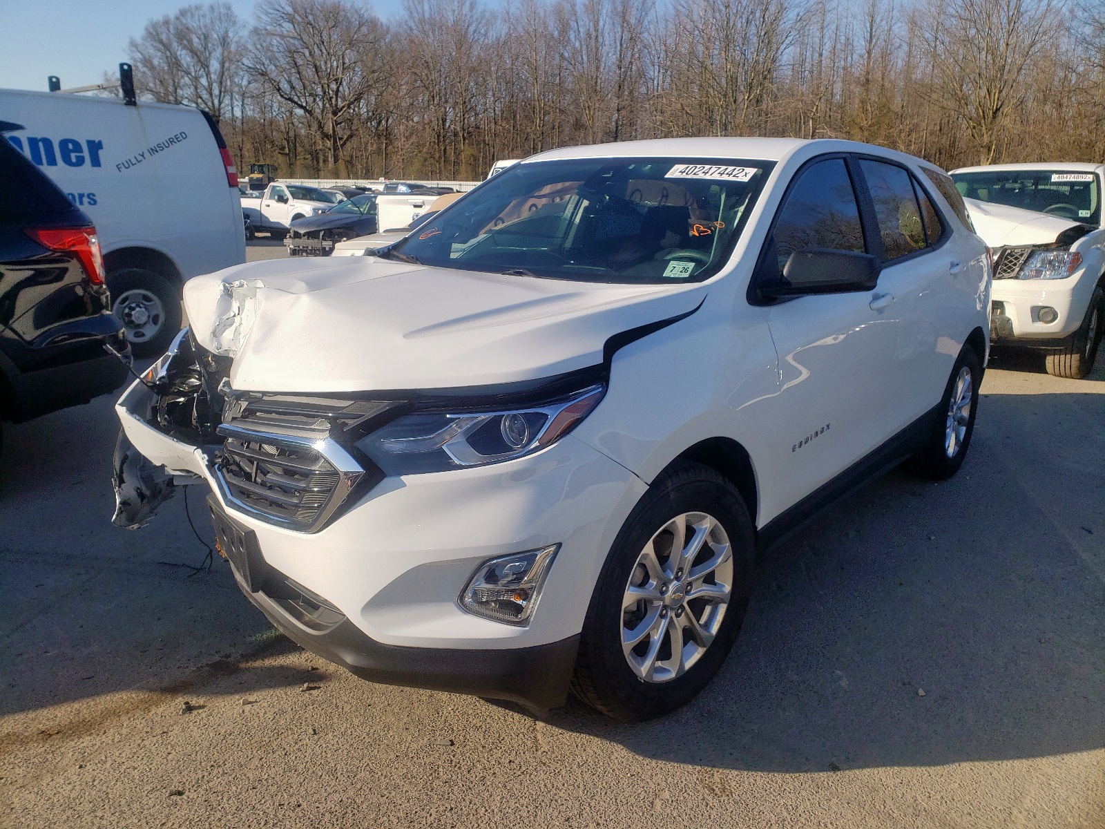 Photo 2 from auction – 2021 CHEVROLET EQUINOX LS with VIN 3GNAXHEV6MS177533