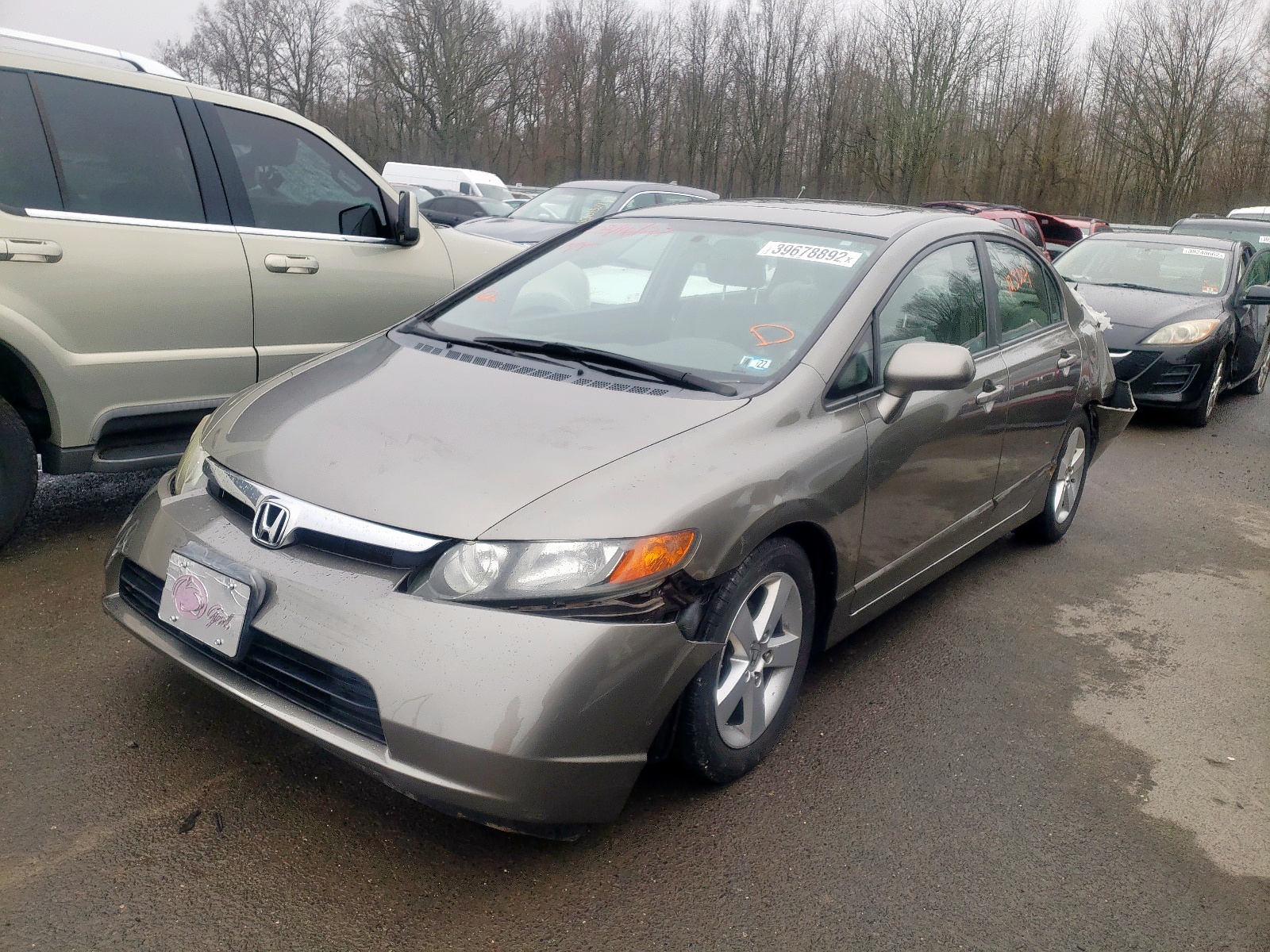 Photo 2 from auction – 2008 HONDA CIVIC EX with VIN 2HGFA168X8H304844