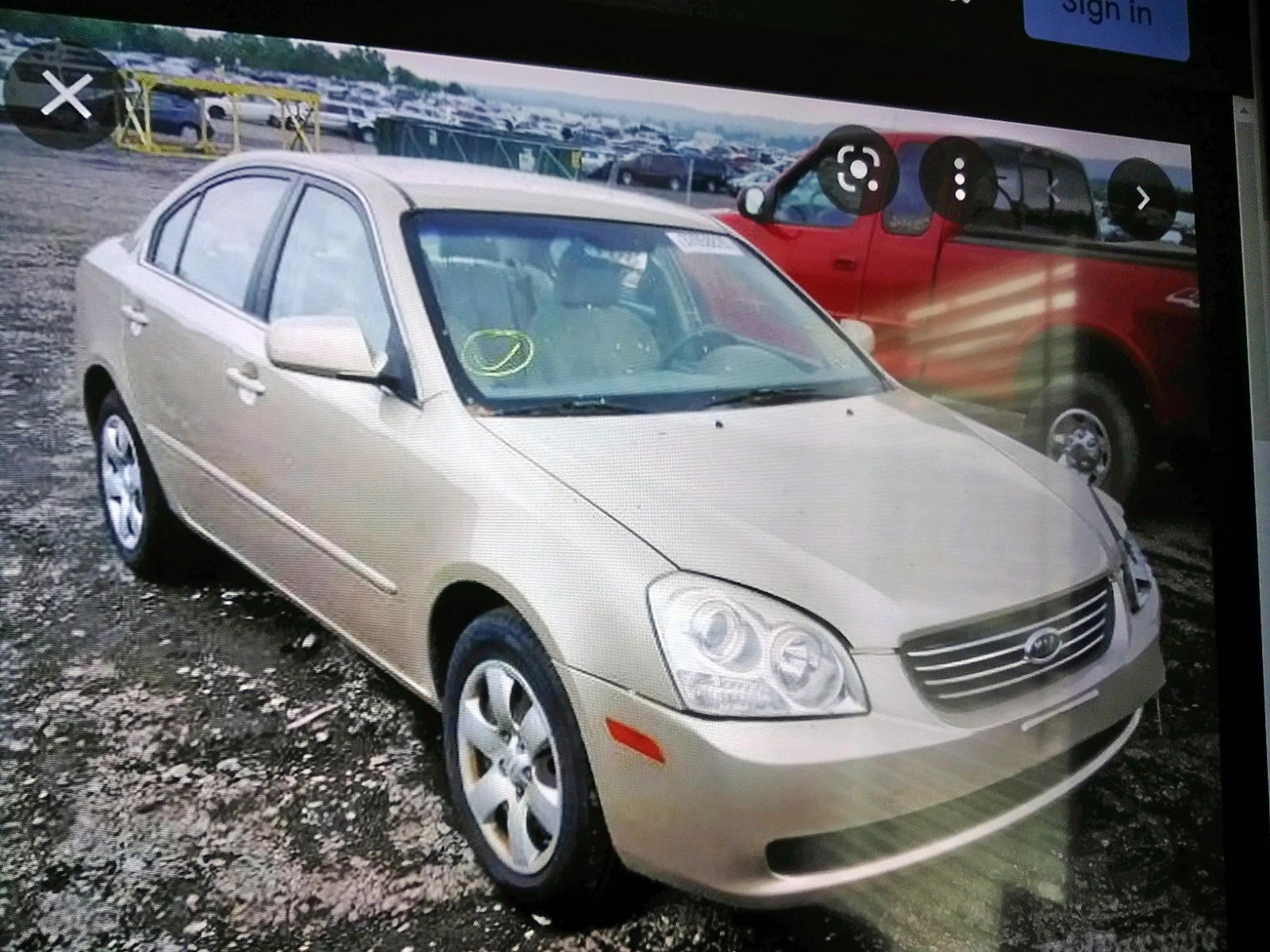 Photo 9 from auction – 2008 KIA OPTIMA LX with VIN KNAGE123X85656343