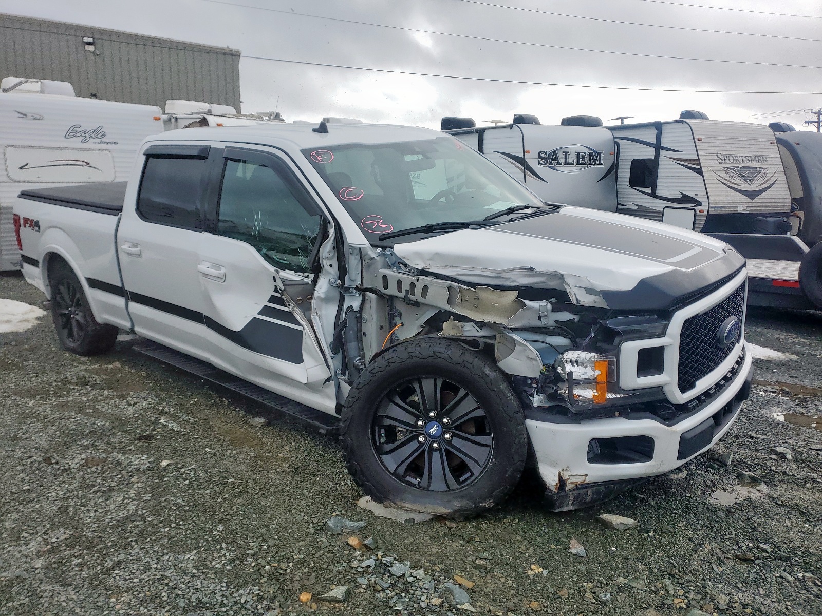 FORD F150 SUPER 2019 with VIN 1FTFW1E41KFD02665 - Photo from auction