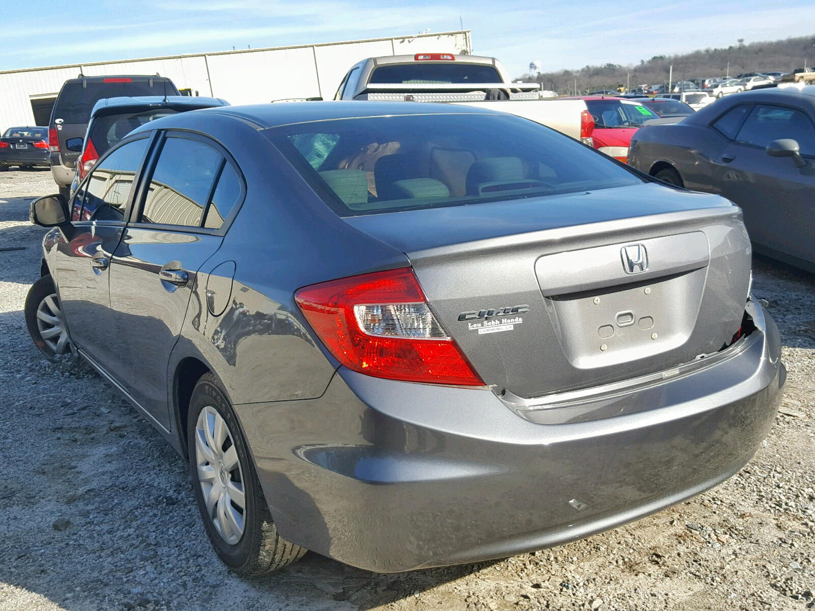 Photo 3 from auction – 2012 HONDA CIVIC LX with VIN 19XFB2F58CE005803