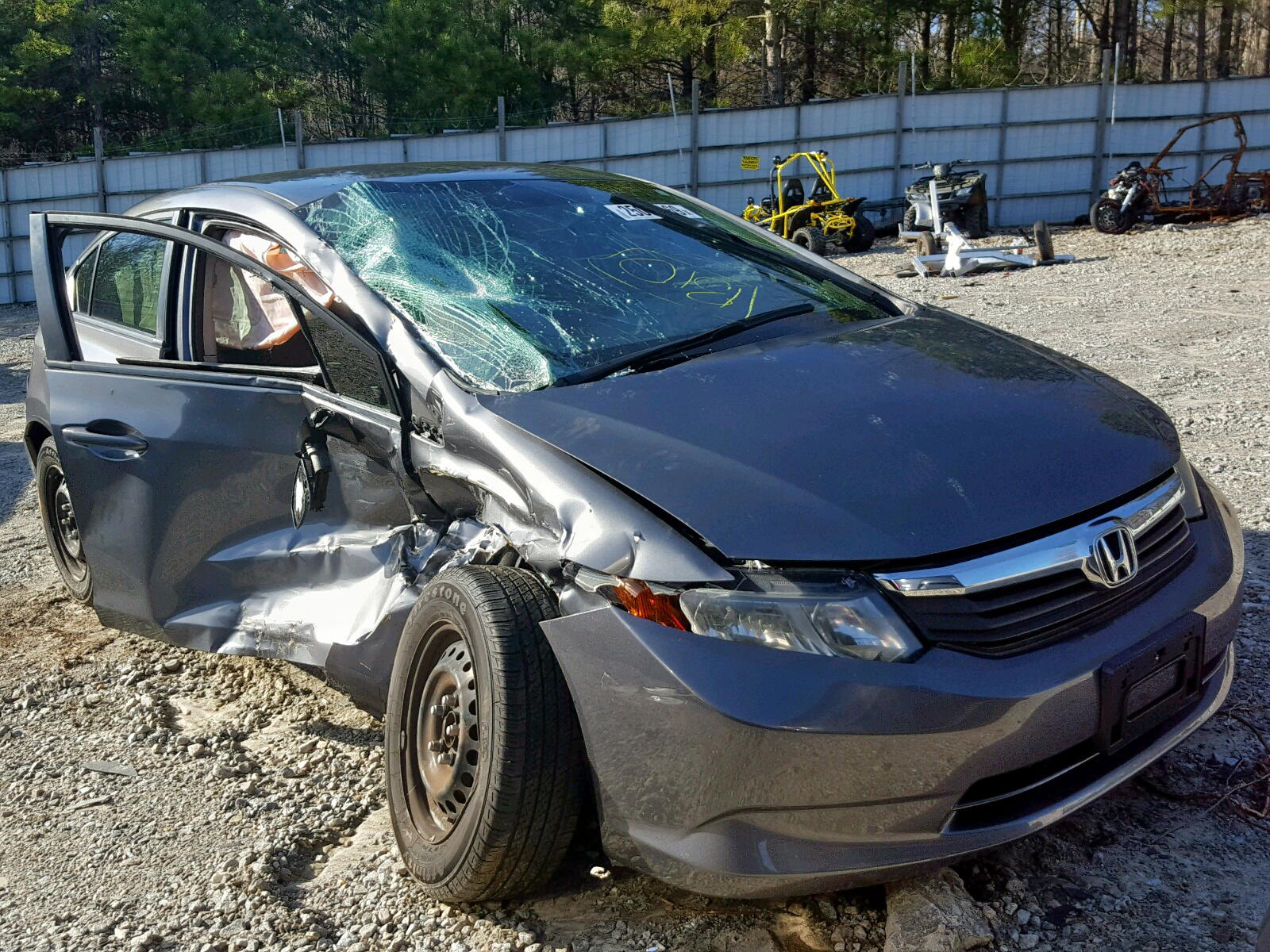 HONDA CIVIC LX 2012 with VIN 19XFB2F58CE005803 - Photo from auction