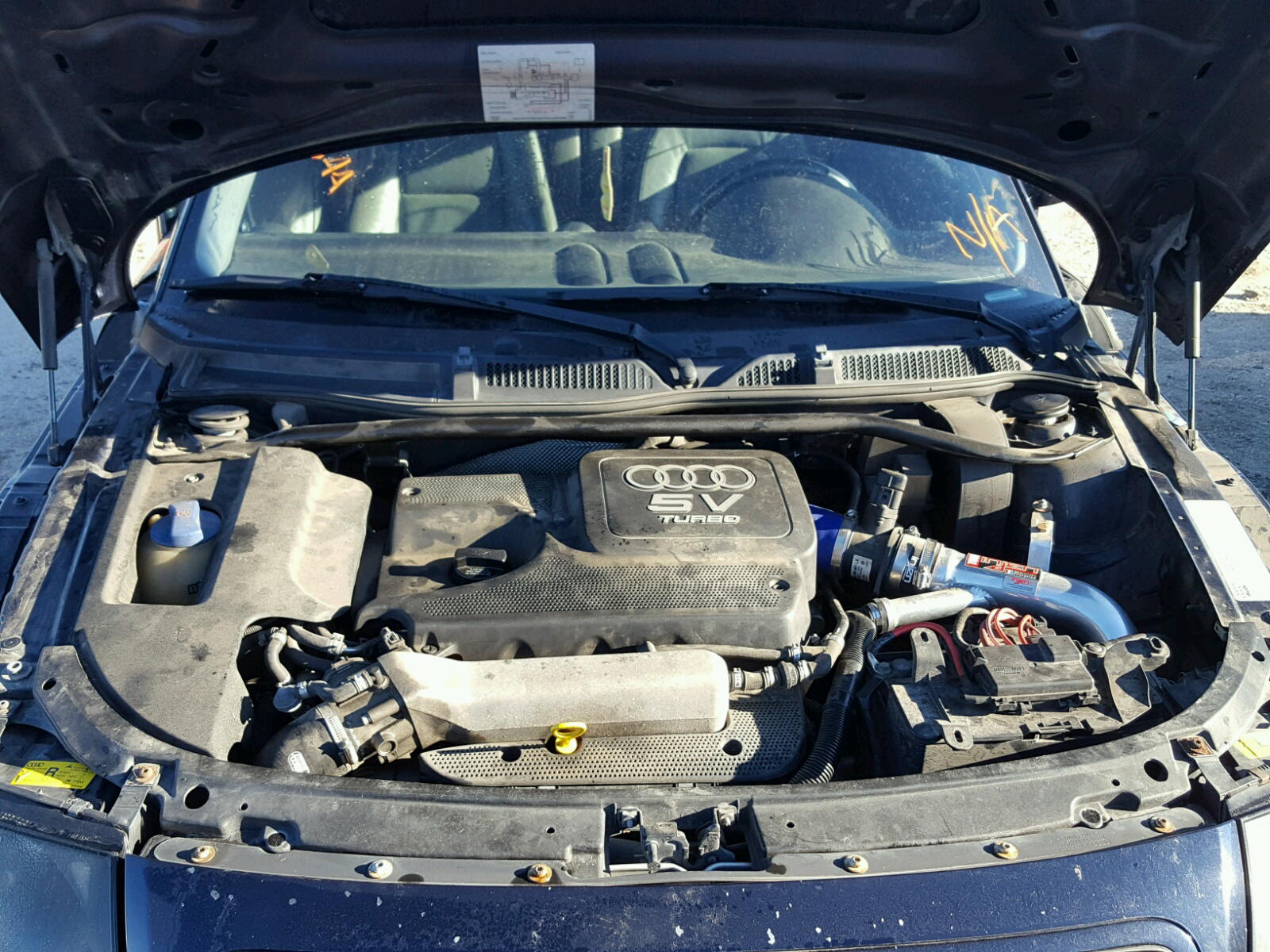 Photo 7 from auction – 2002 AUDI TT QUATTRO with VIN TRUWC28N421002561