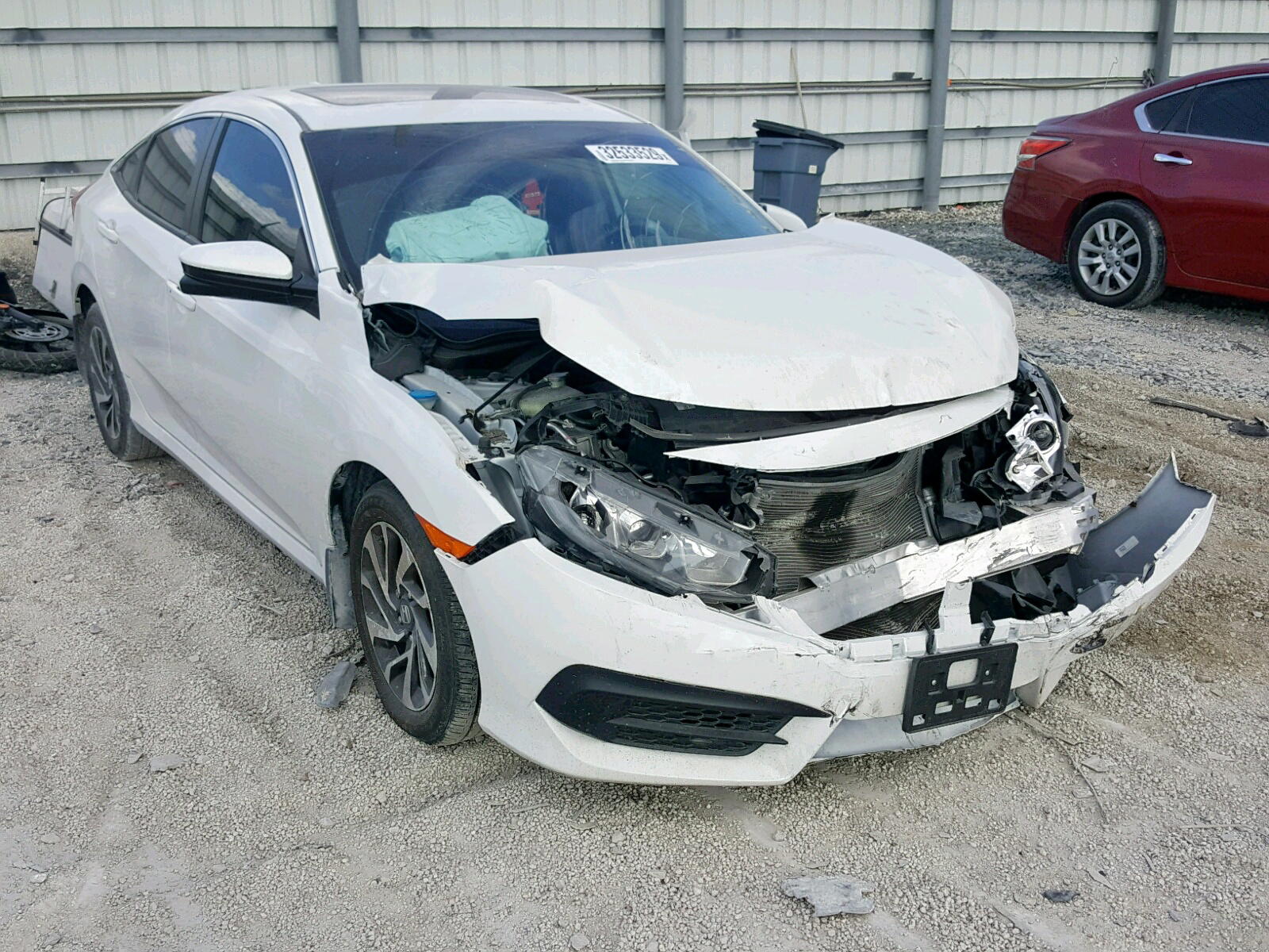 HONDA CIVIC EX 2017 with VIN 19XFC2F78HE082273 - Photo from auction