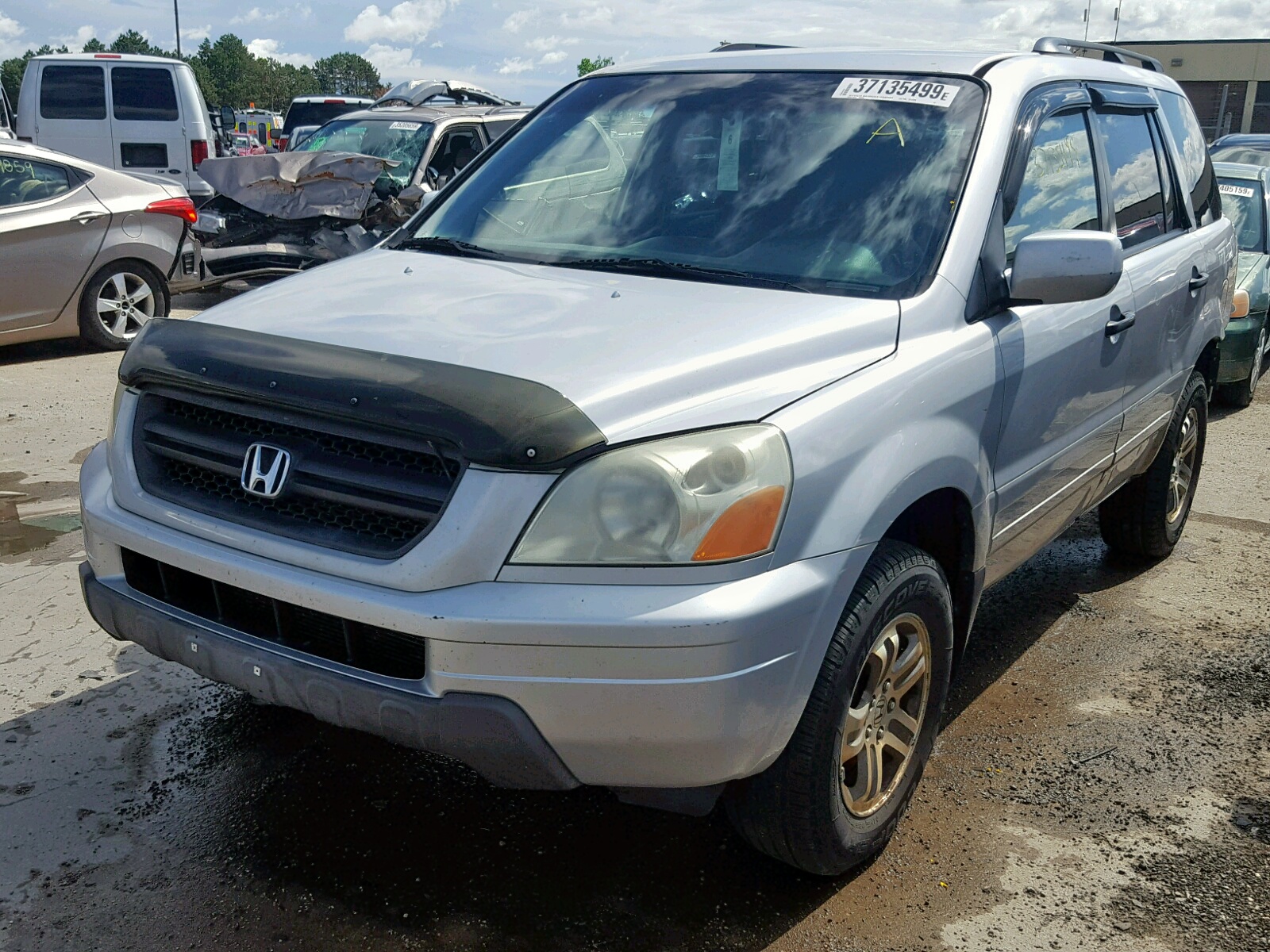 Photo 2 from auction – 2004 HONDA PILOT EXL with VIN 2HKYF185X4H512767