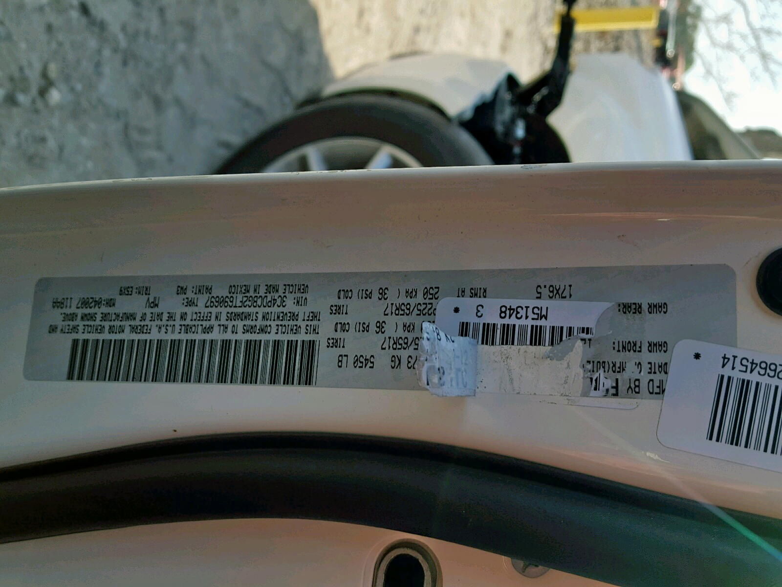 Photo 12 from auction – 2015 DODGE JOURNEY SX with VIN 3C4PDCBG2FT690697
