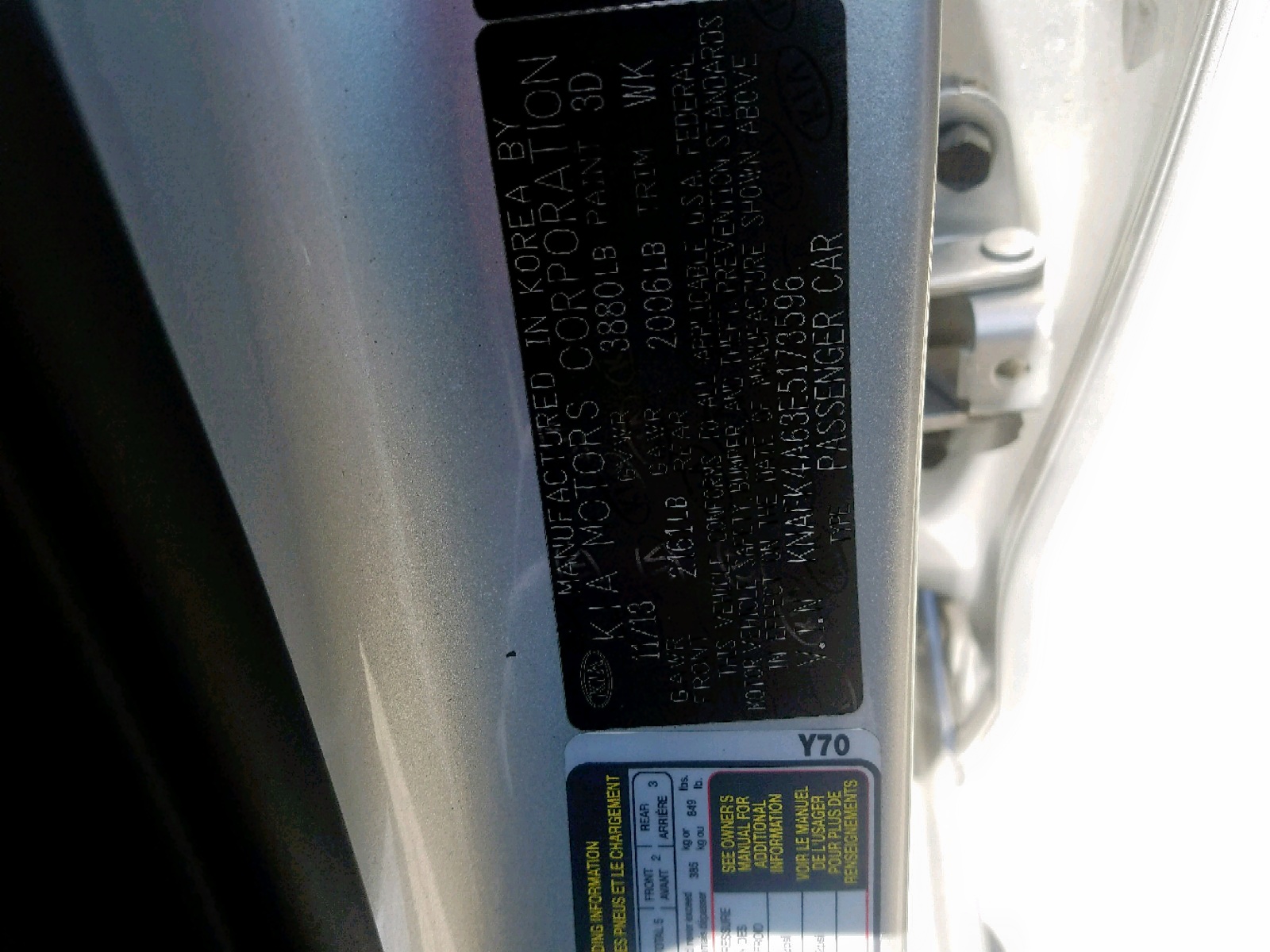Zdjęcie 10 z aukcji – 2014 KIA FORTE LX z VIN KNAFK4A63E5173596