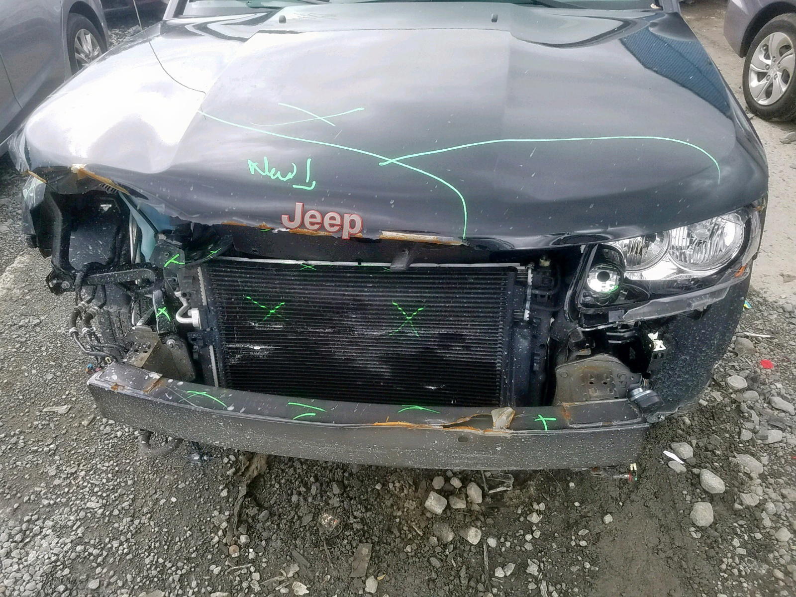 Photo 9 from auction – 2016 JEEP COMPASS SP with VIN 1C4NJDBB7GD692558