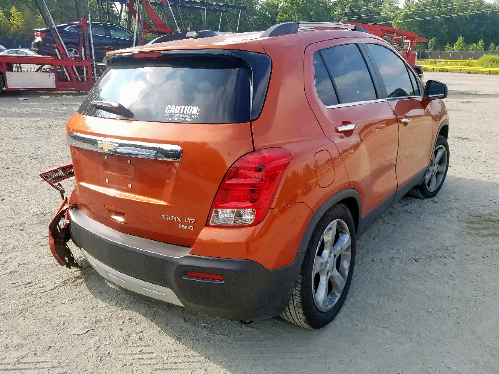 Photo 4 from auction – 2016 CHEVROLET TRAX LTZ with VIN KL7CJRSB3GB552651