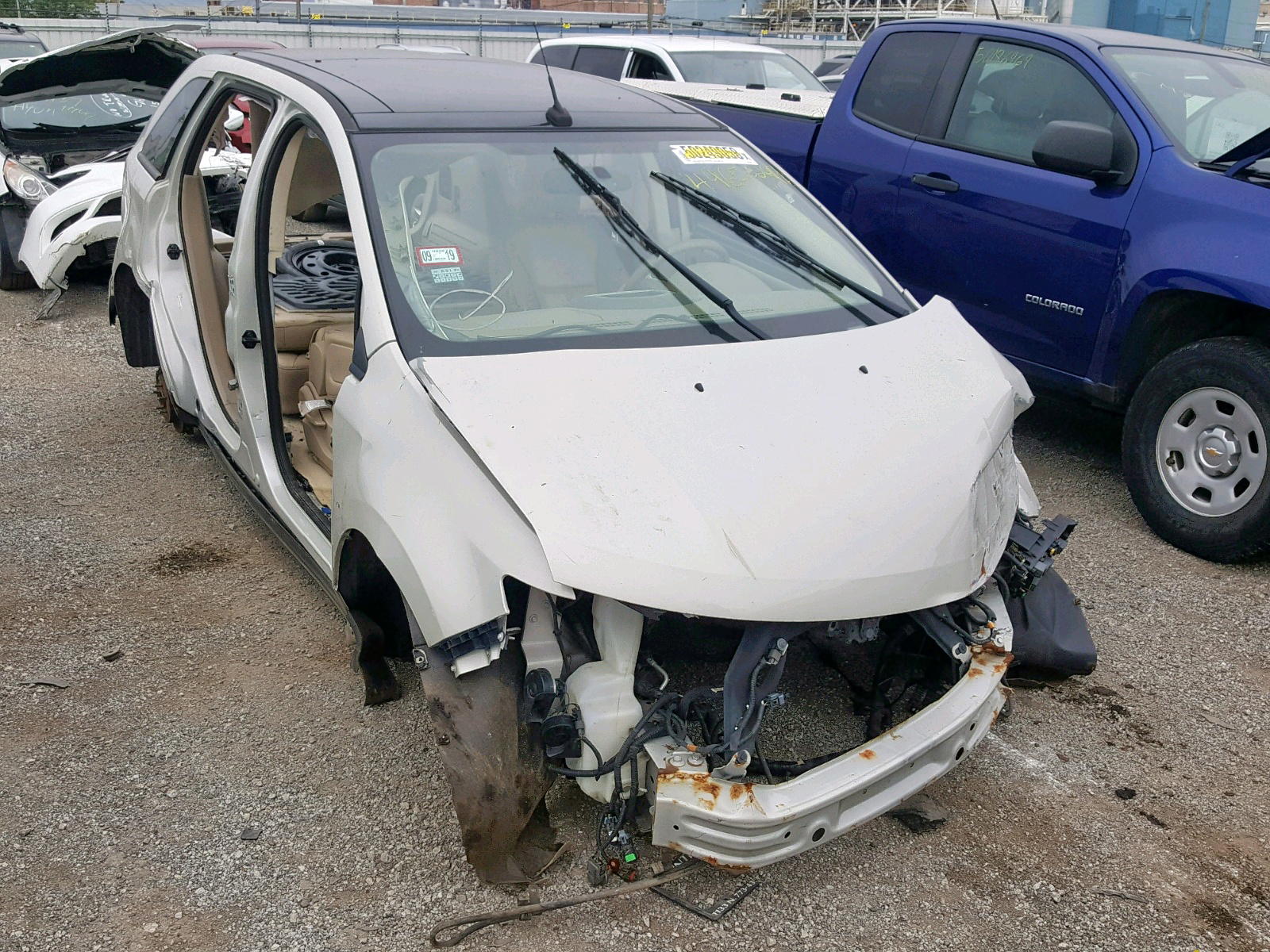 FORD EDGE SEL P 2007 with VIN 2FMDK49C67BB07011 - Photo from auction