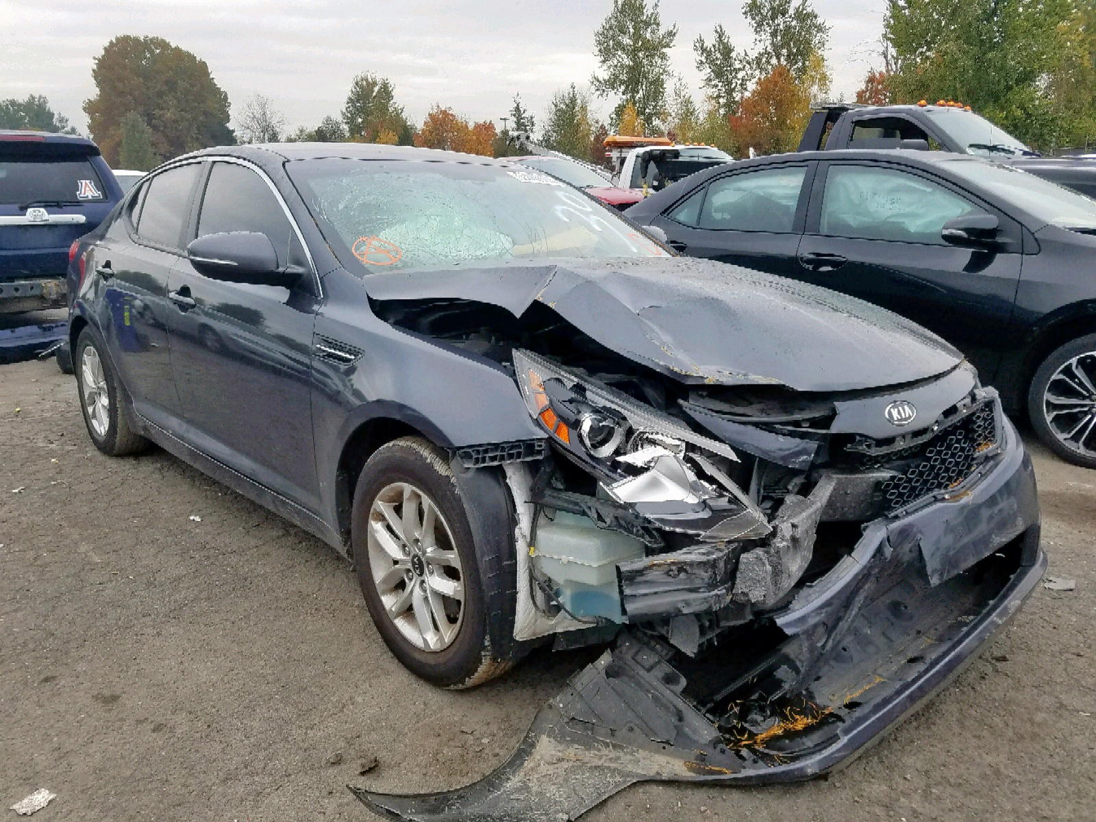 KIA OPTIMA LX 2011 with VIN KNAGM4A7XB5165711 - Photo from auction
