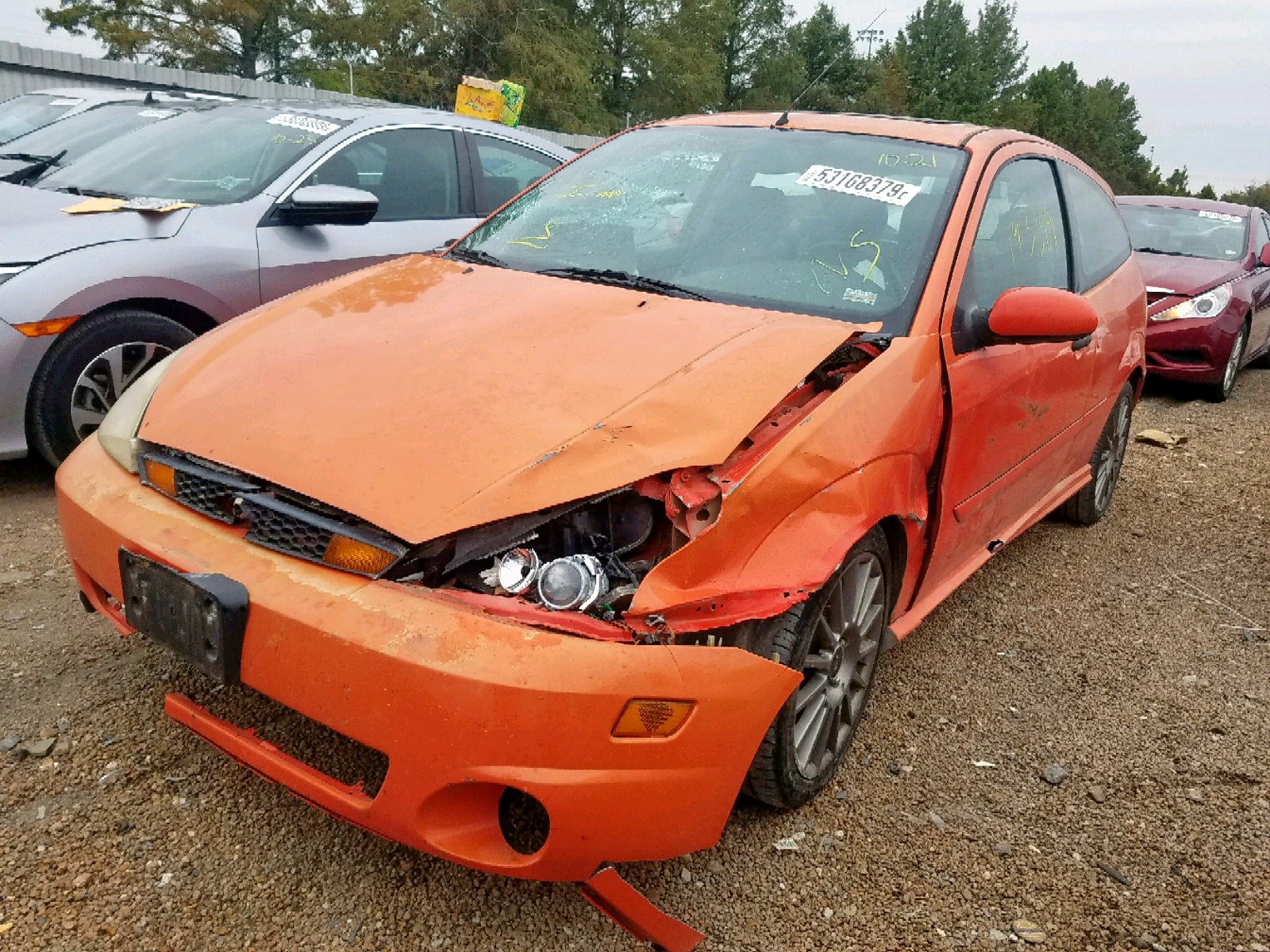 Photo 2 from auction – 2003 FORD FOCUS SVT with VIN 3FAHP39533R174332