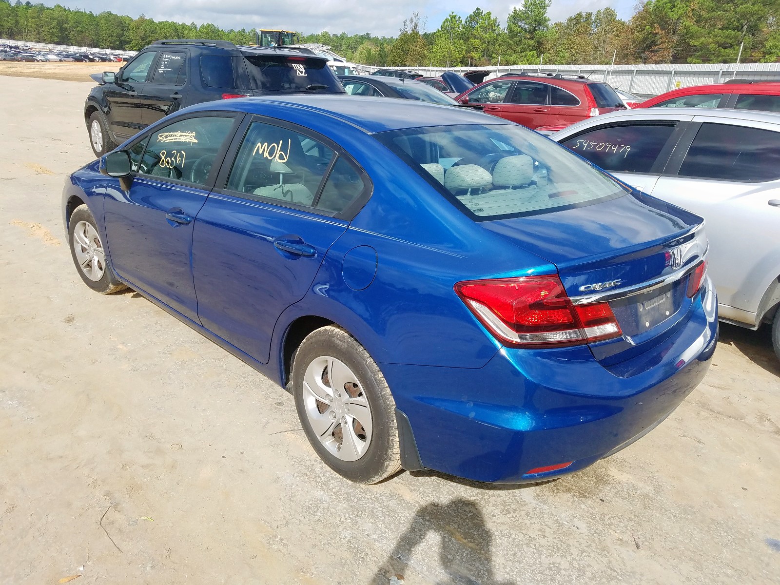 Photo 3 from auction – 2013 HONDA CIVIC LX with VIN 19XFB2F56DE097592