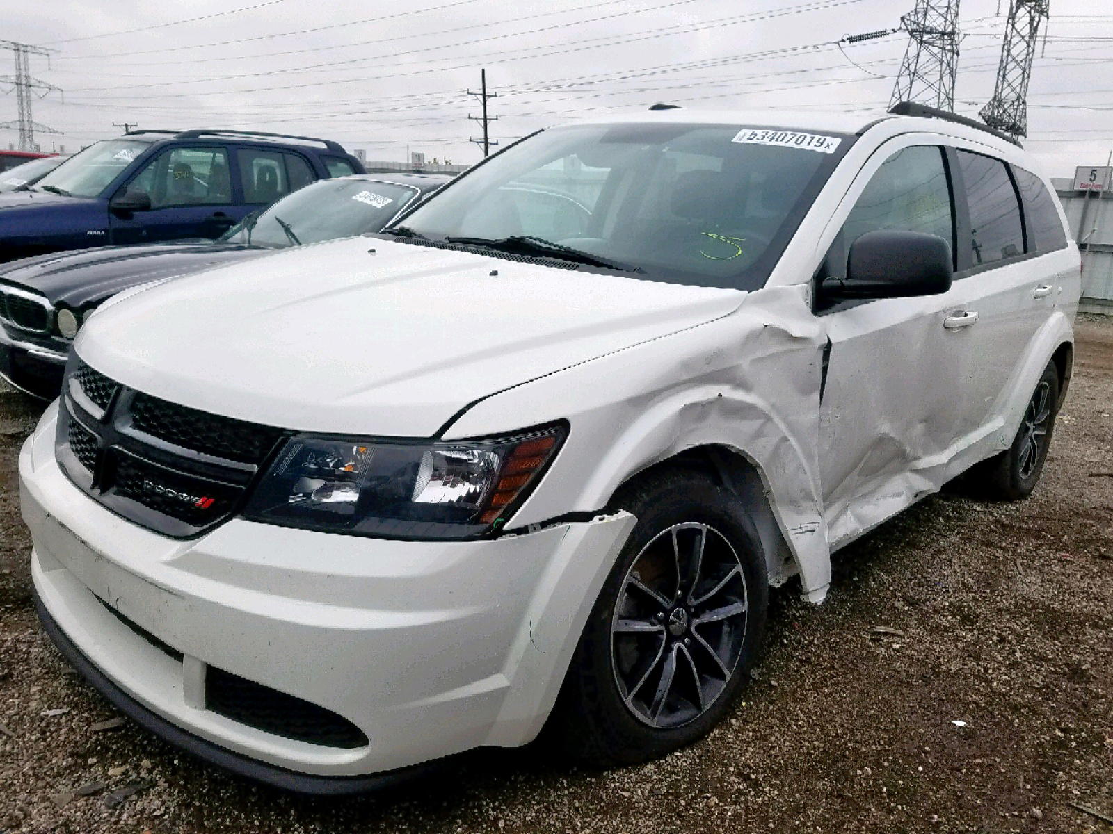 Photo 2 from auction – 2017 DODGE JOURNEY SE with VIN 3C4PDCAB5HT637324
