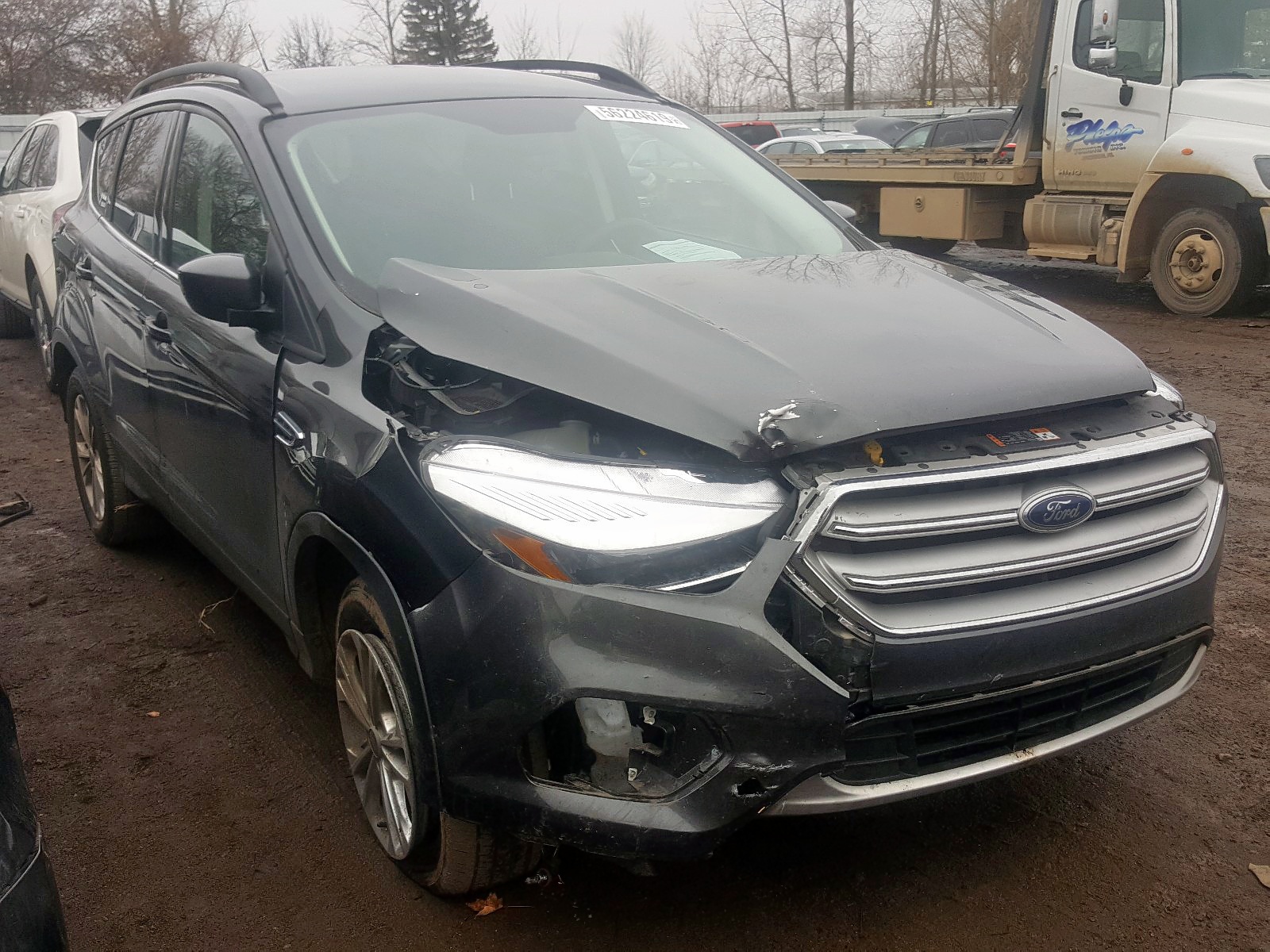 FORD ESCAPE SE 2018 with VIN 1FMCU9GD4JUB82757 - Photo from auction