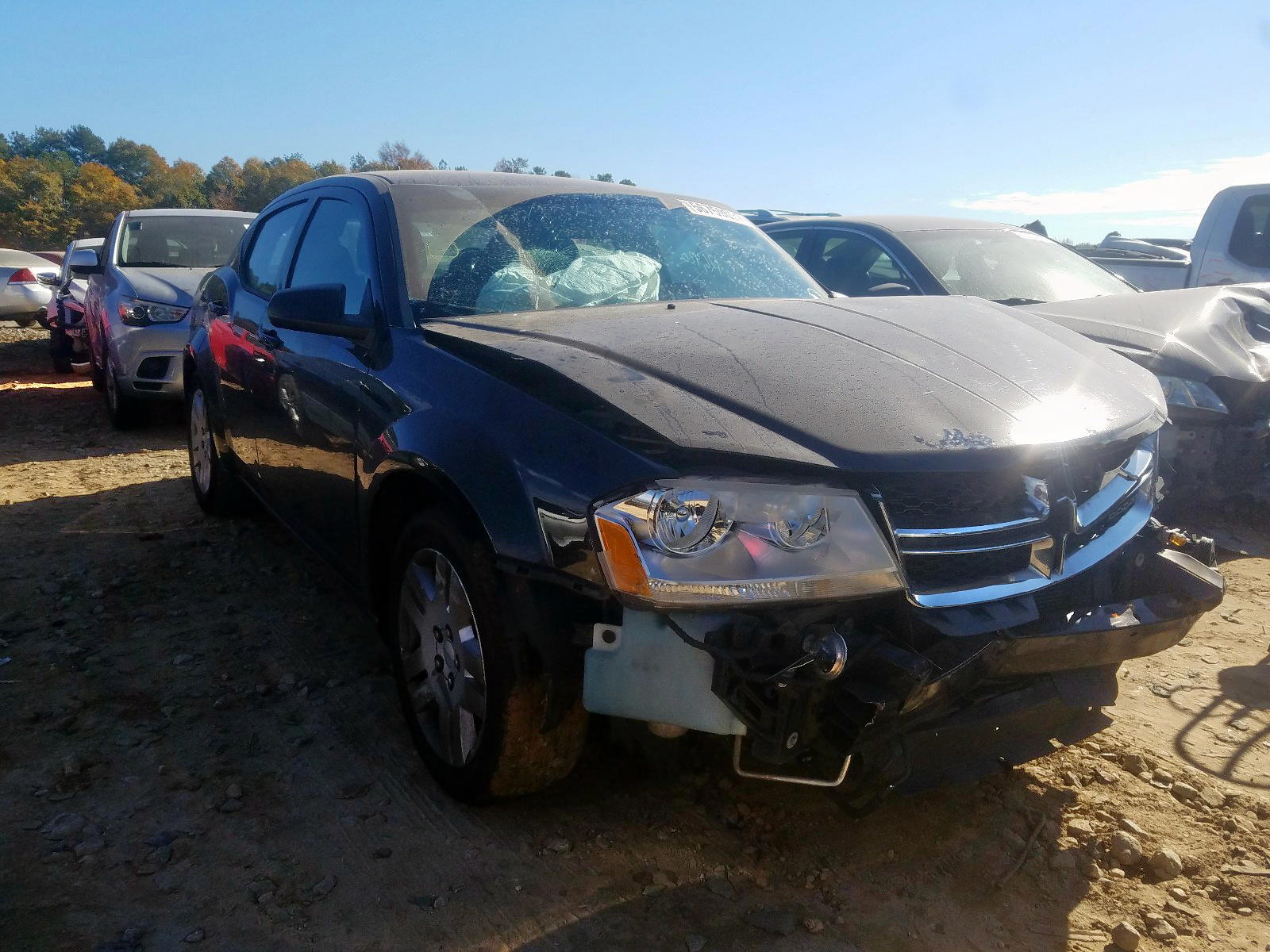 DODGE AVENGER SE 2012 with VIN 1C3CDZAB4CN174672 - Photo from auction