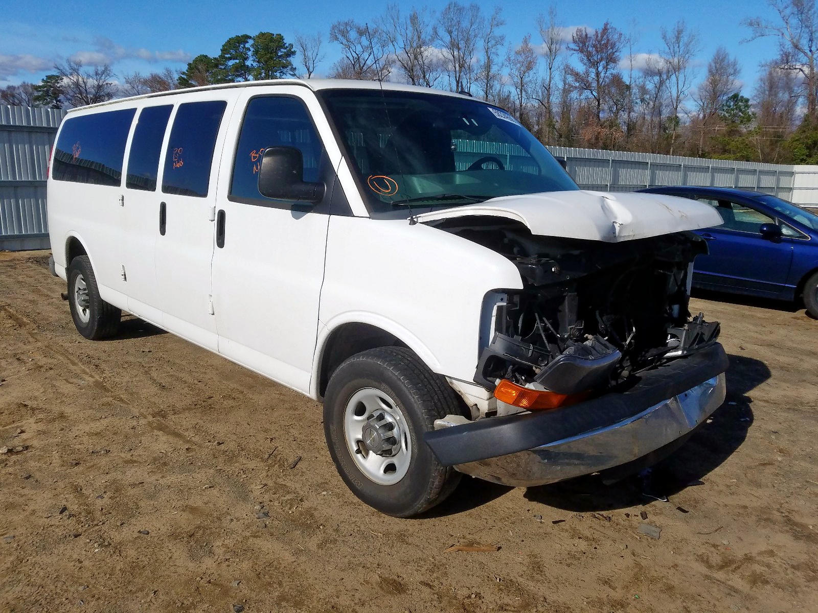 CHEVROLET EXPRESS G3 2013 with VIN 1GAZG1FG2D1149077 - Photo from auction
