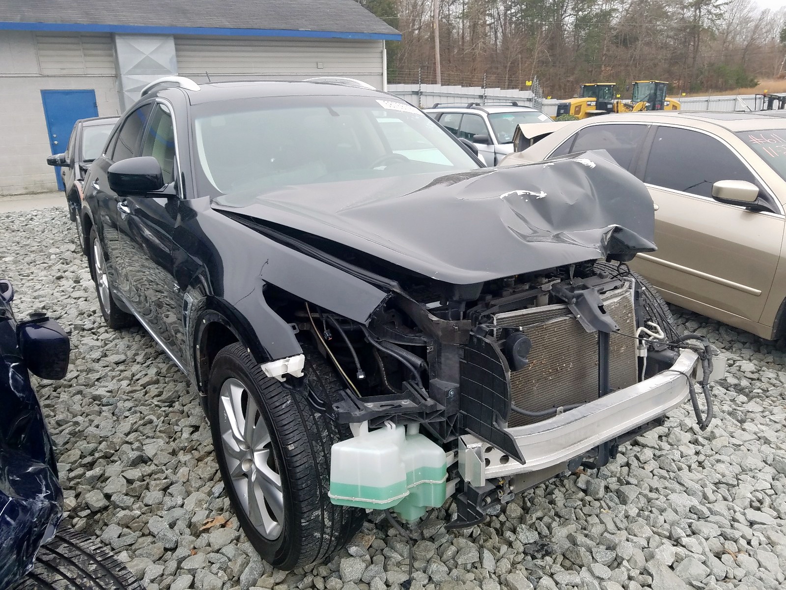 INFINITI QX70 2014 with VIN JN8CS1MW0EM412323 - Photo from auction