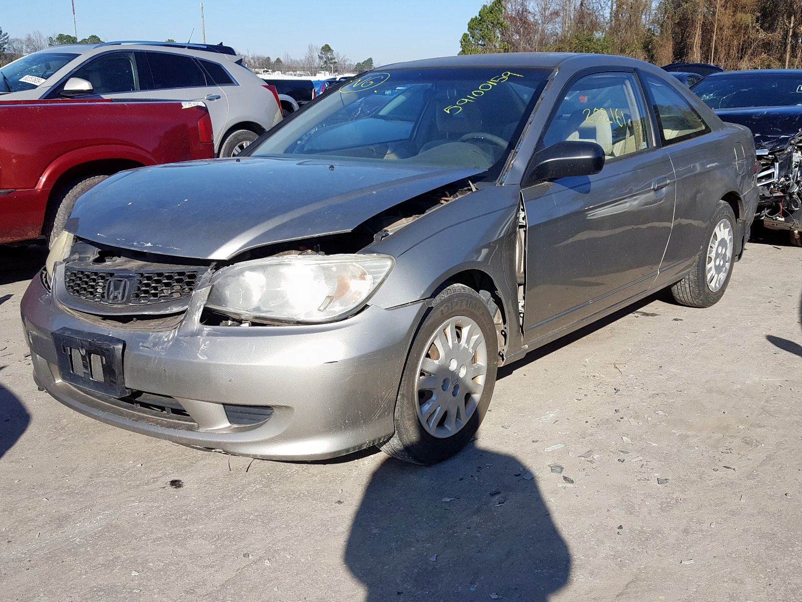 Photo 2 from auction – 2004 HONDA CIVIC LX with VIN 1HGEM22644L004808