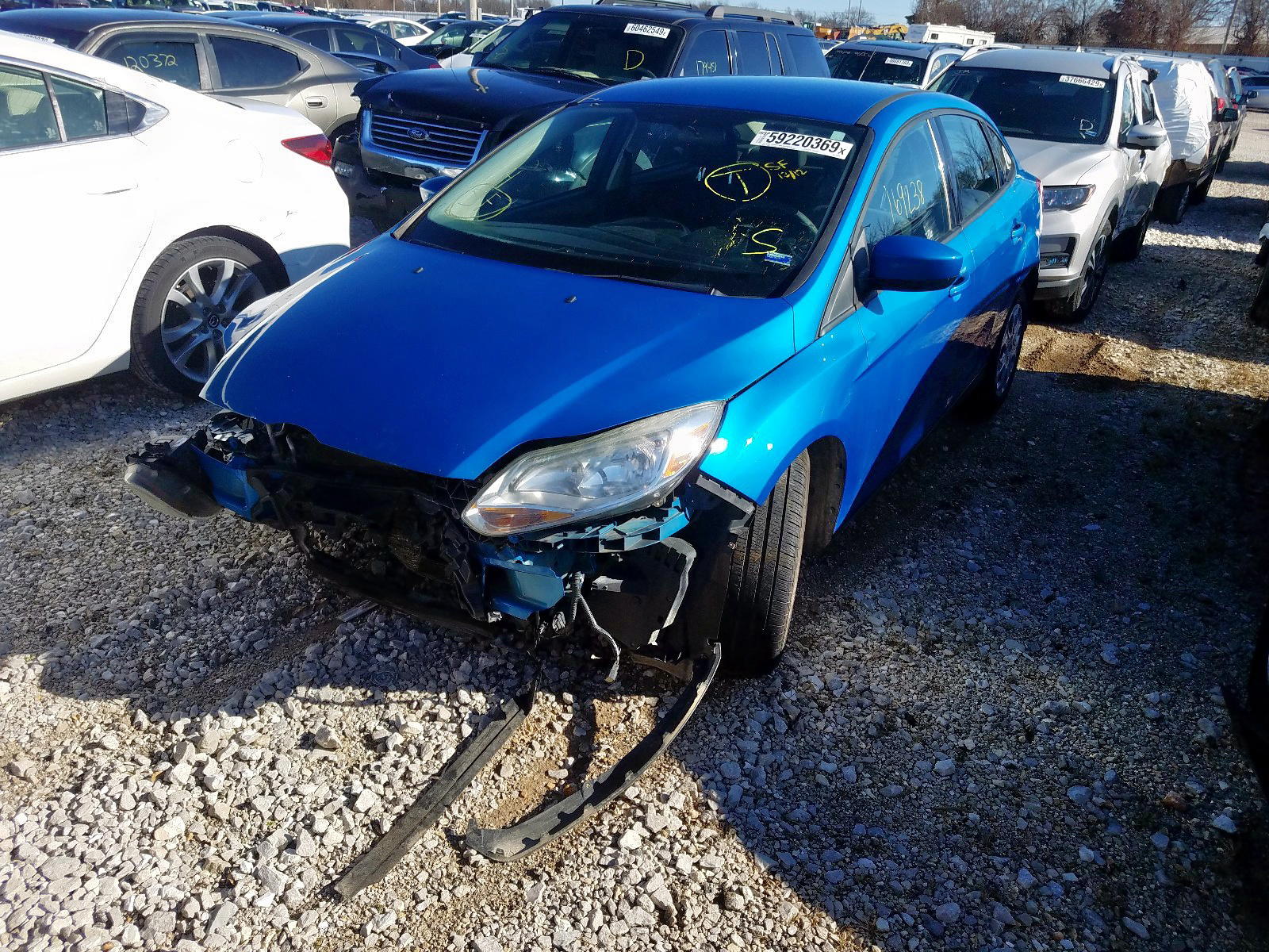 Photo 2 from auction – 2012 FORD FOCUS SE with VIN 1FAHP3F20CL150871