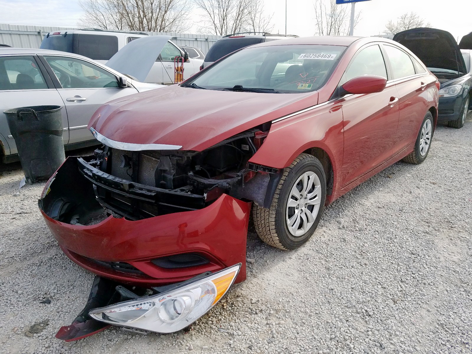 Photo 2 from auction – 2012 HYUNDAI SONATA GLS with VIN 5NPEB4AC4CH422327