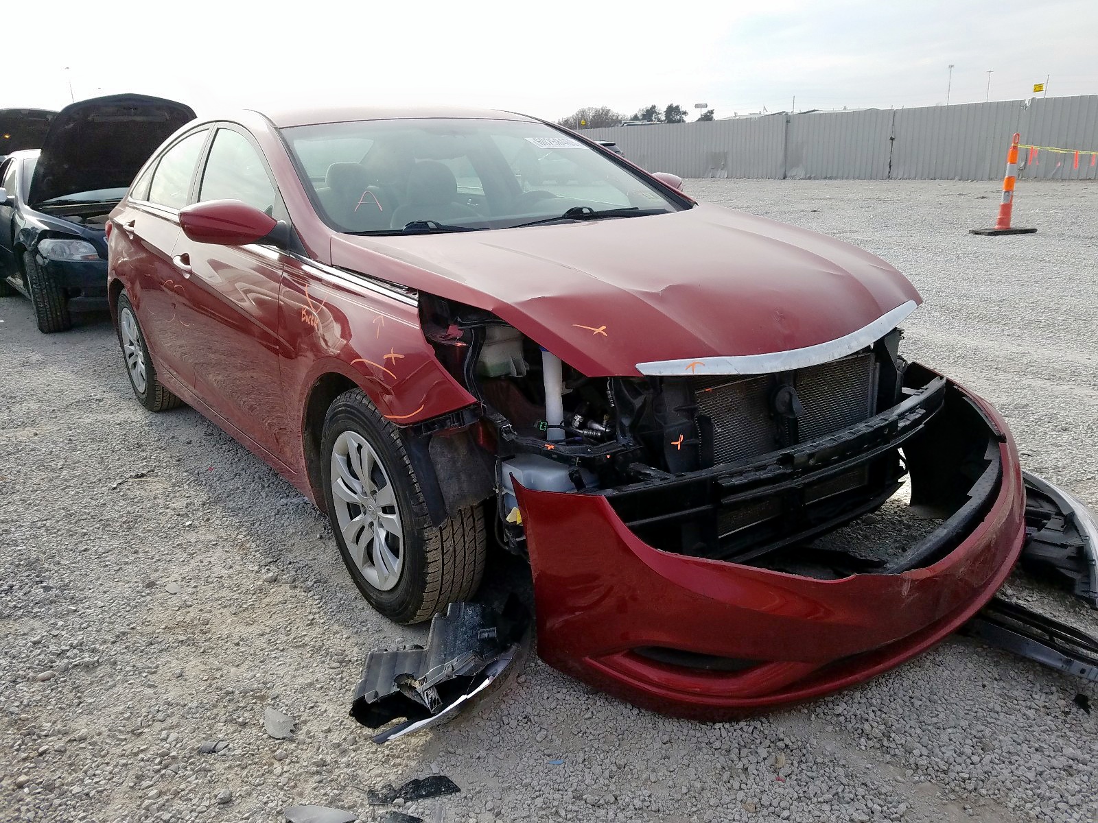 HYUNDAI SONATA GLS 2012 with VIN 5NPEB4AC4CH422327 - Photo from auction