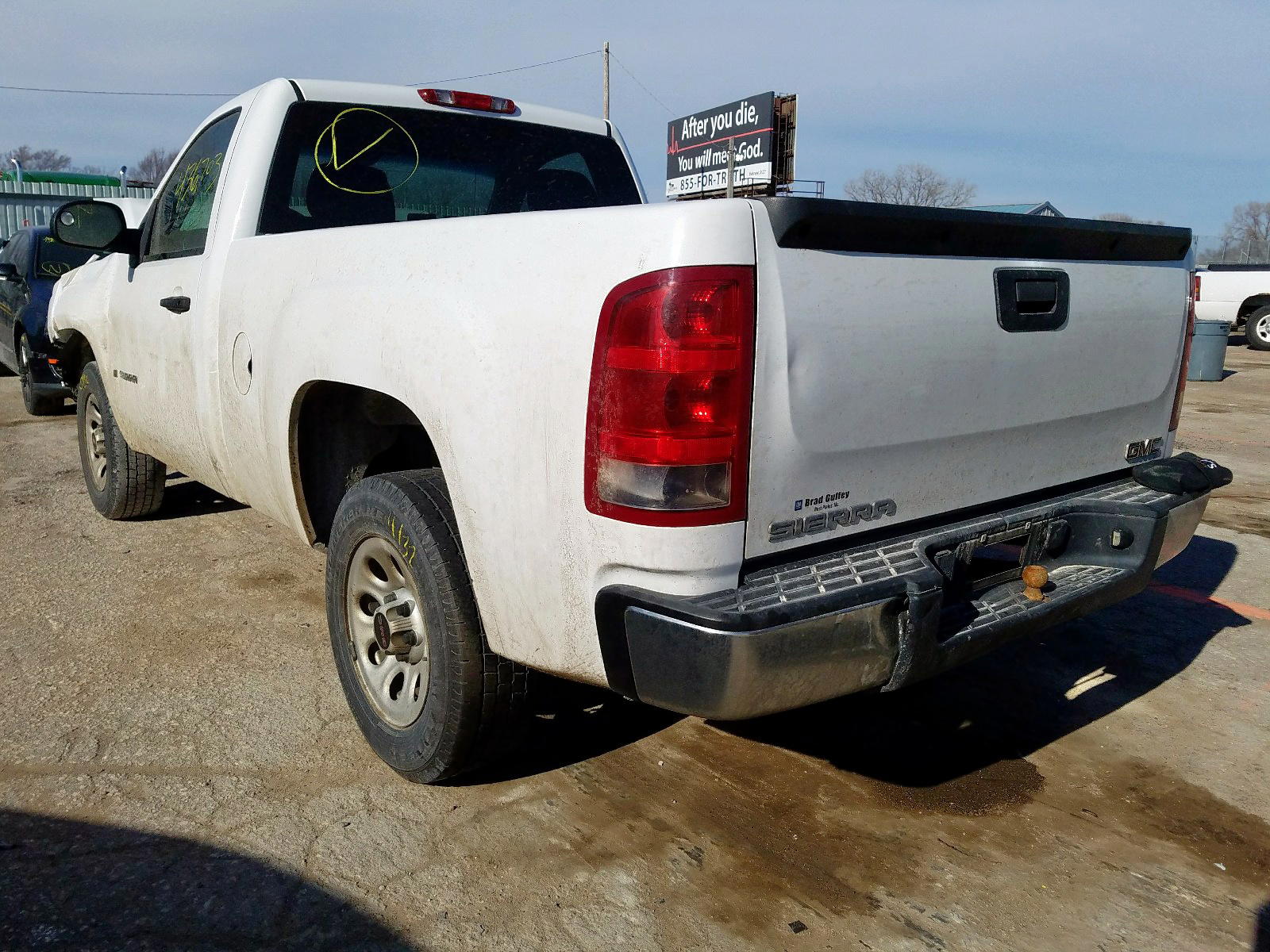 Photo 3 from auction – 2008 GMC SIERRA with VIN 1GTEC14X28Z304867