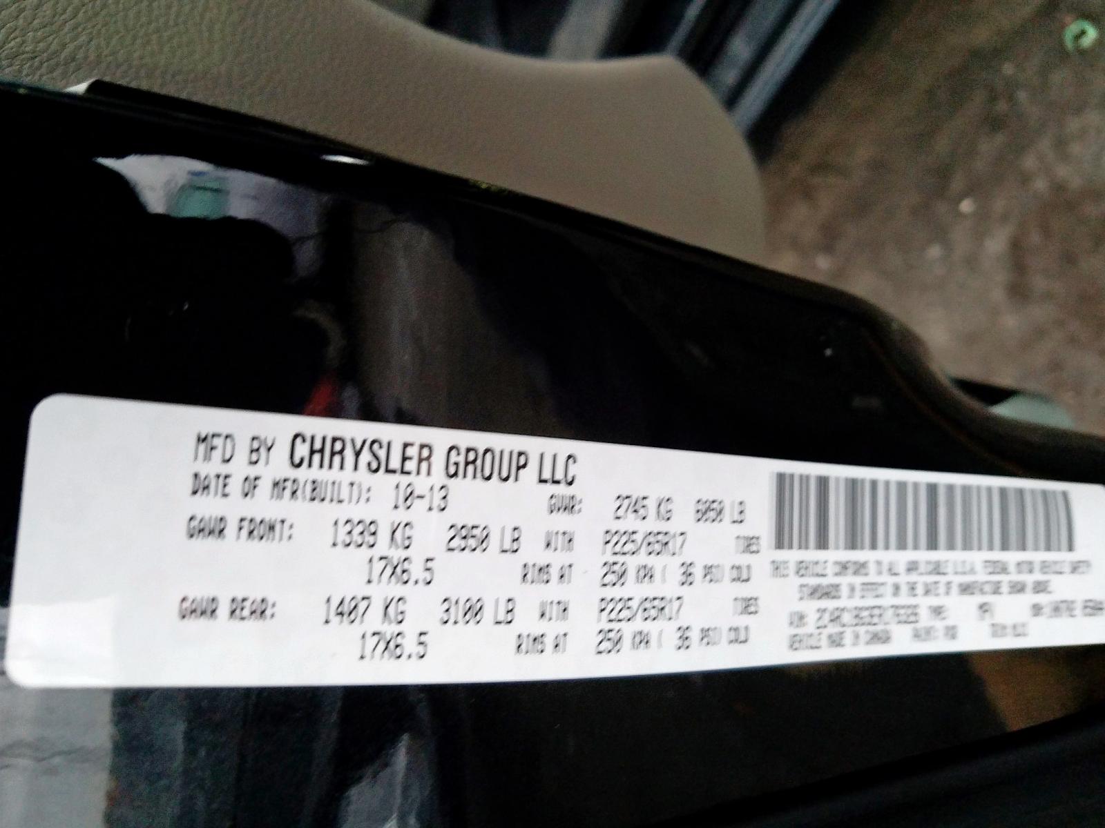 Photo 10 from auction – 2014 CHRYSLER TOWN & COU with VIN 2C4RC1BG3ER176326