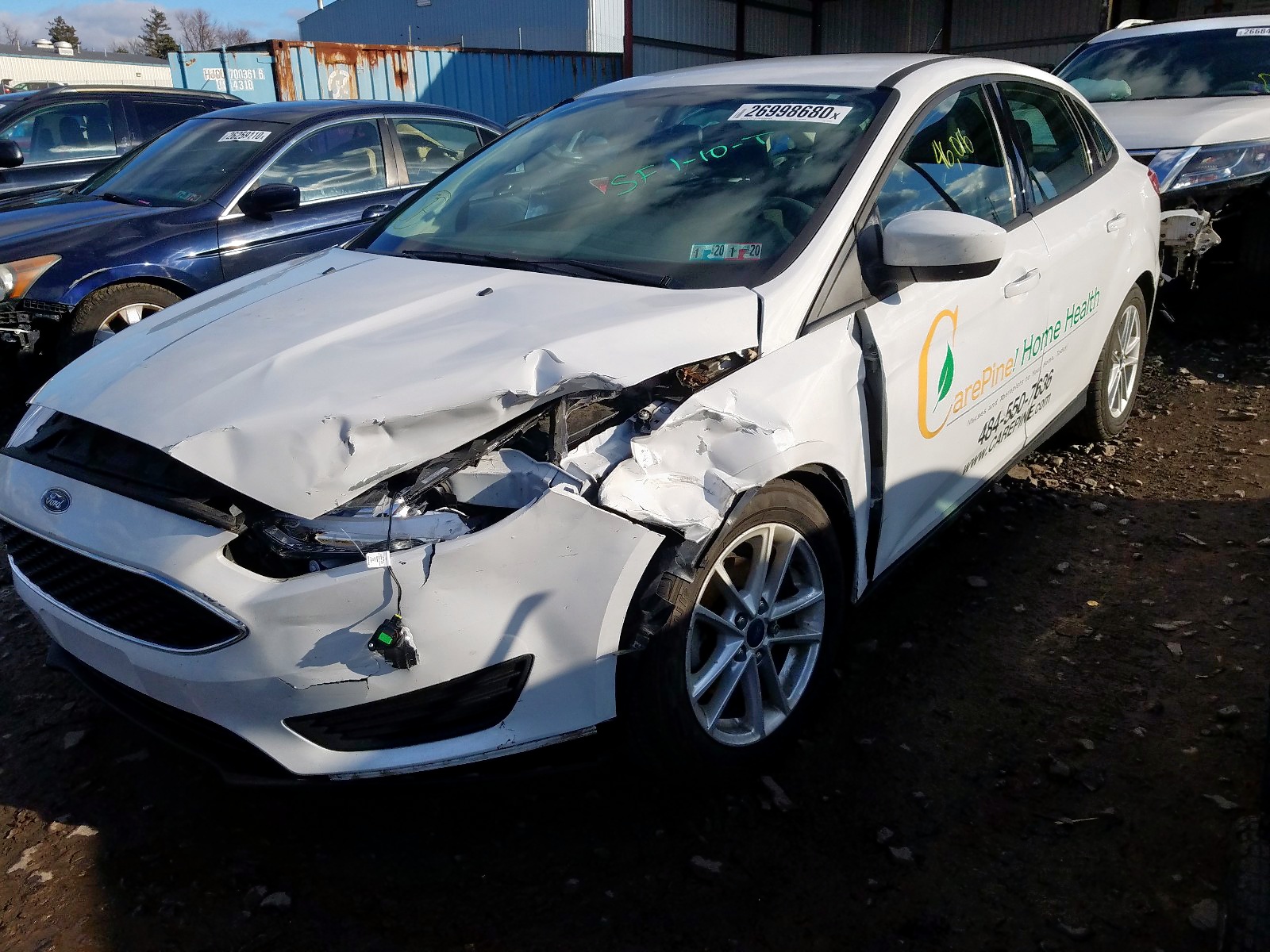Foto 2 de la subasta – 2018 FORD FOCUS SE con VIN 1FADP3F29JL219665