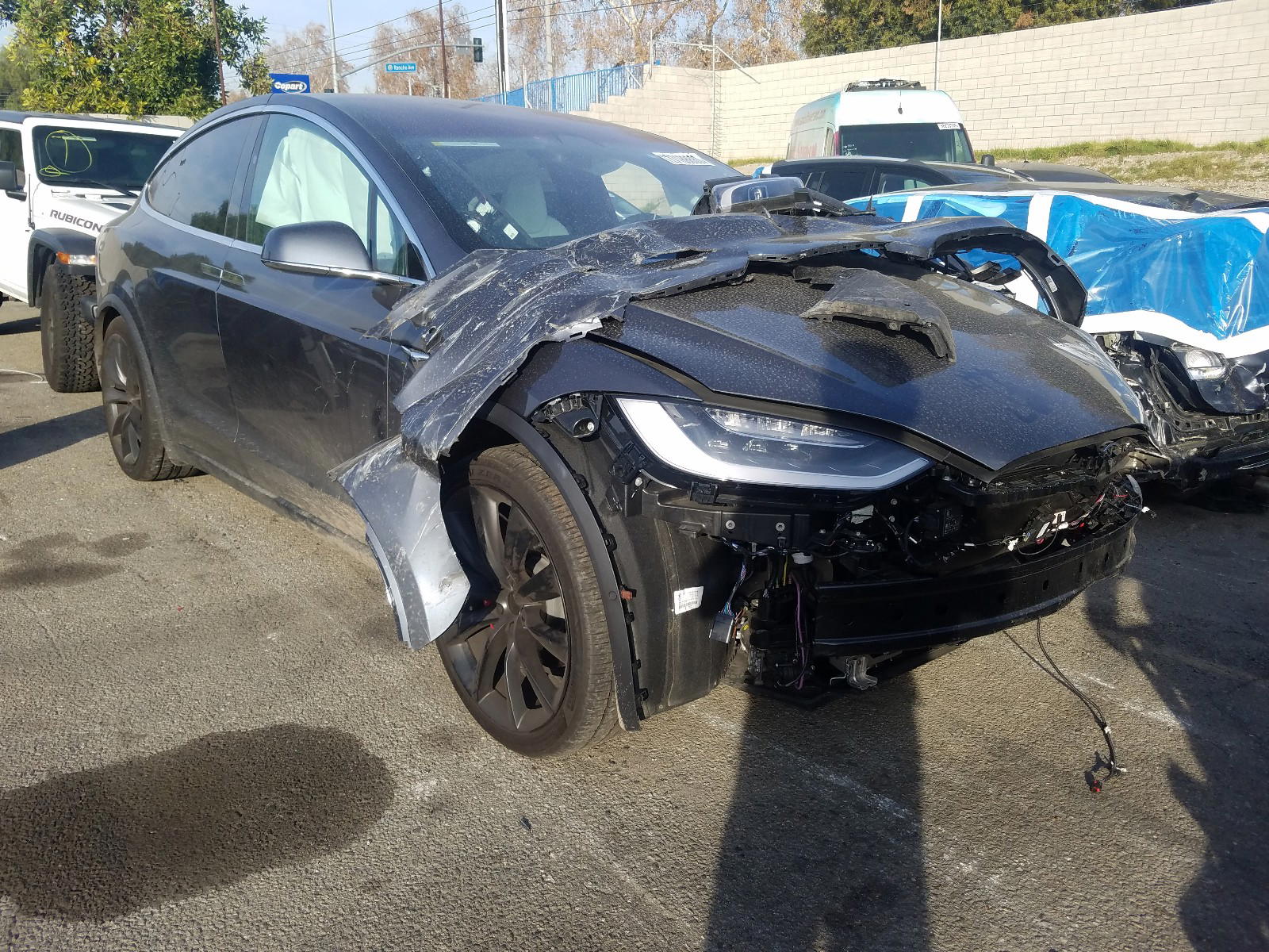 TESLA MODEL X 2019 with VIN 5YJXCBE42KF209564 - Photo from auction