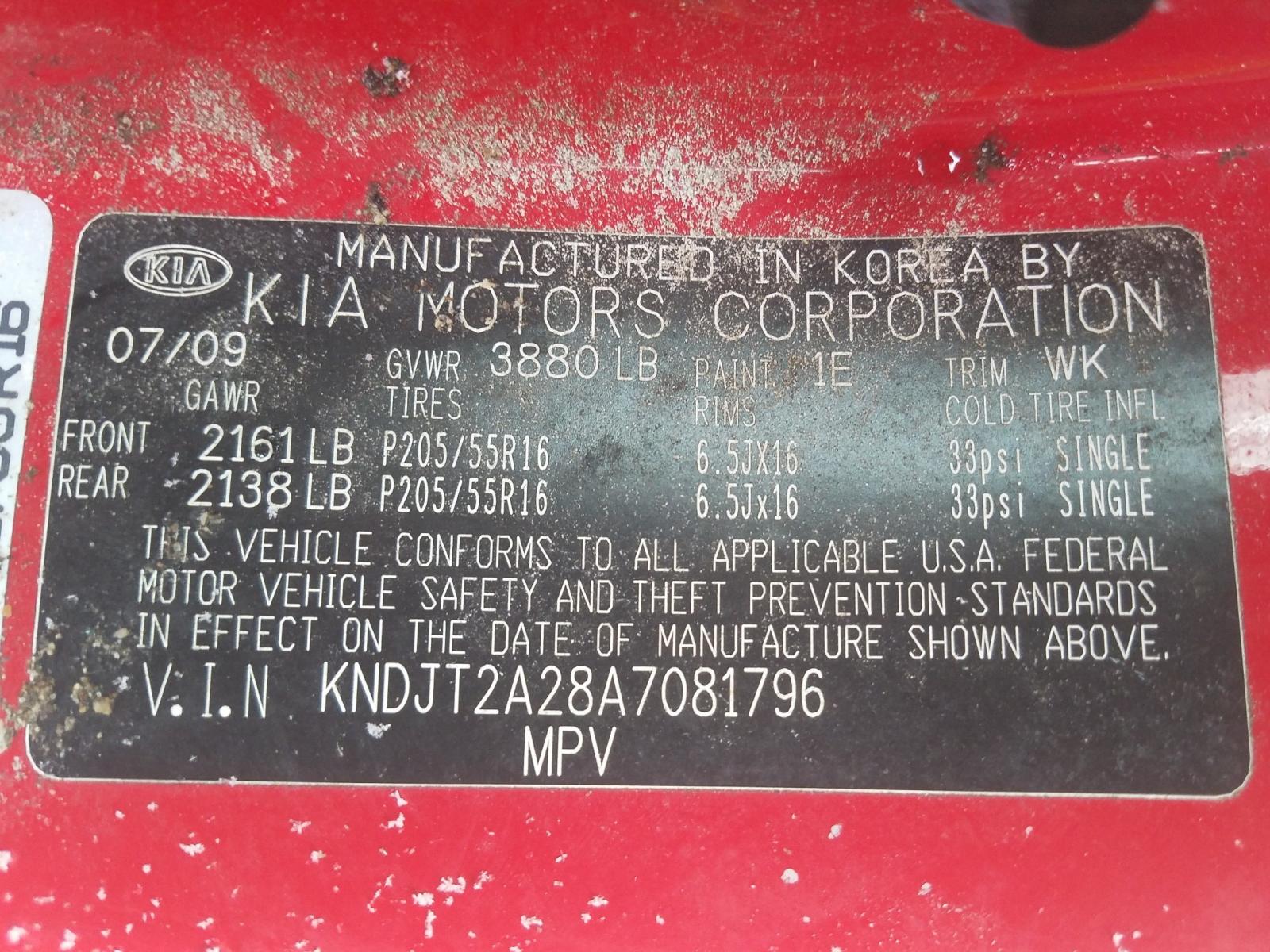 Photo 10 from auction – 2010 KIA SOUL + with VIN KNDJT2A28A7081796