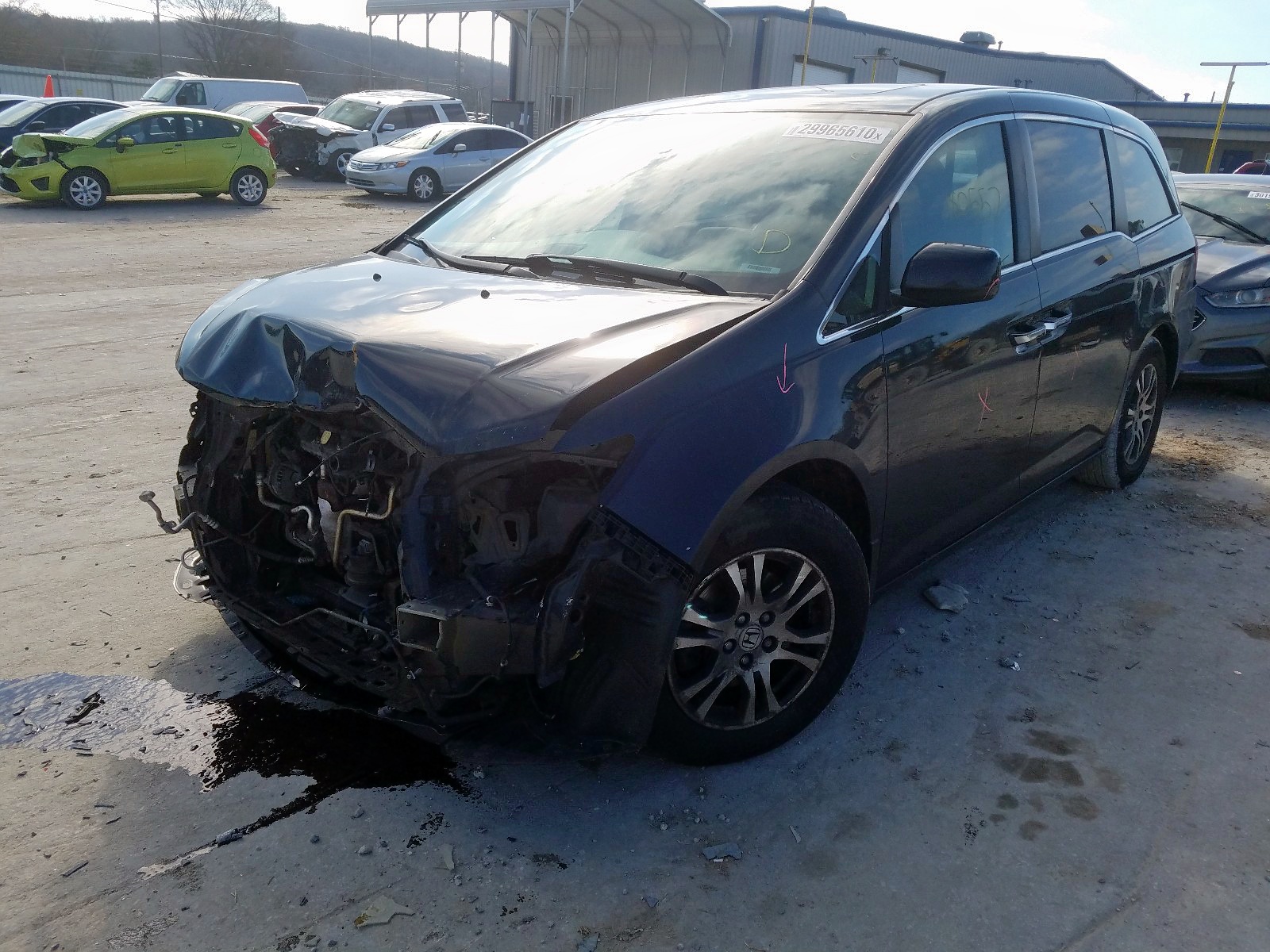 Photo 2 from auction – 2013 HONDA ODYSSEY EX with VIN 5FNRL5H67DB063740