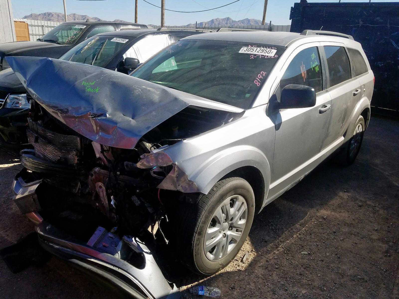 Photo 2 from auction – 2017 DODGE JOURNEY SE with VIN 3C4PDCAB8HT568192
