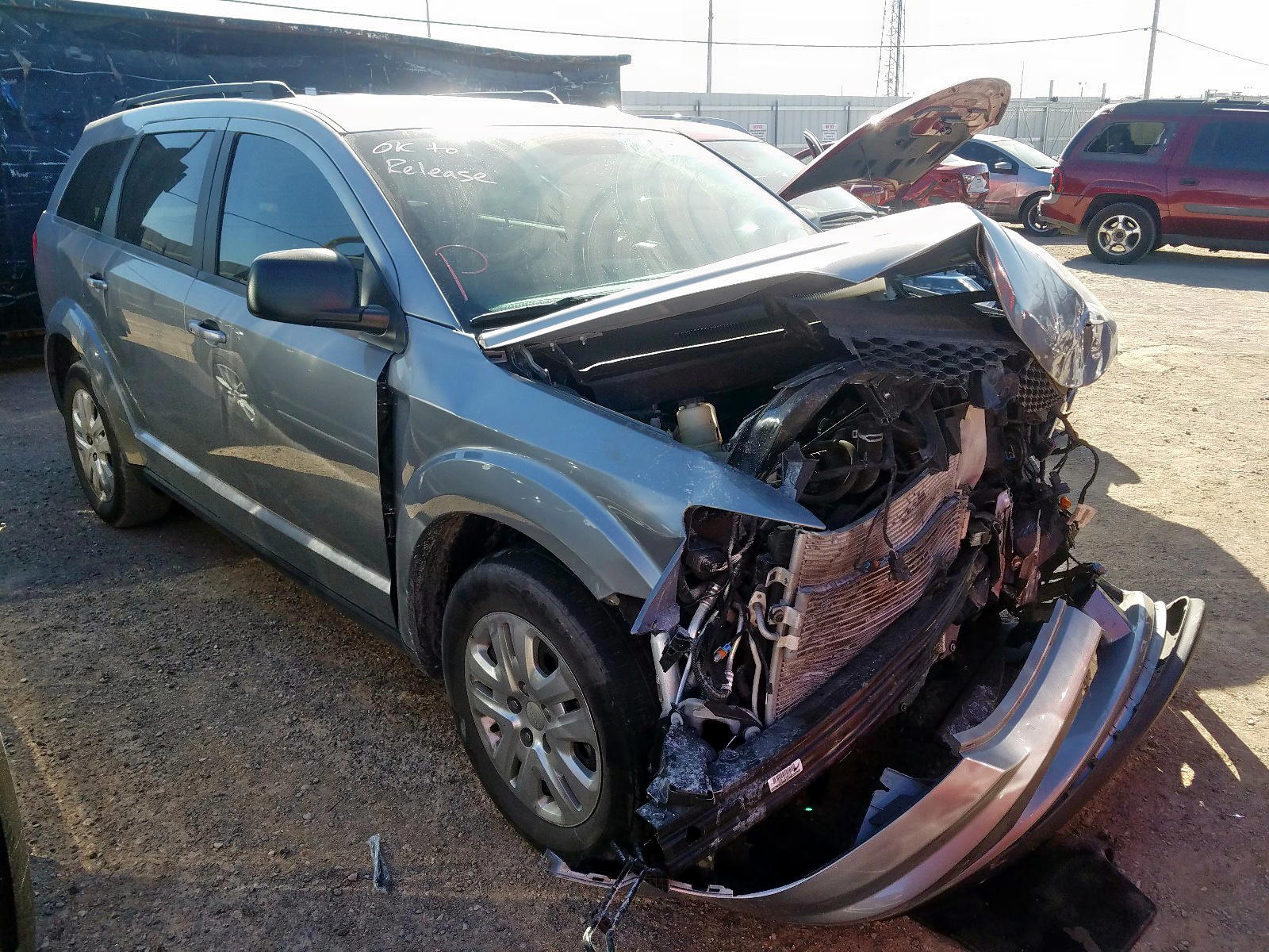 DODGE JOURNEY SE 2017 with VIN 3C4PDCAB8HT568192 - Photo from auction