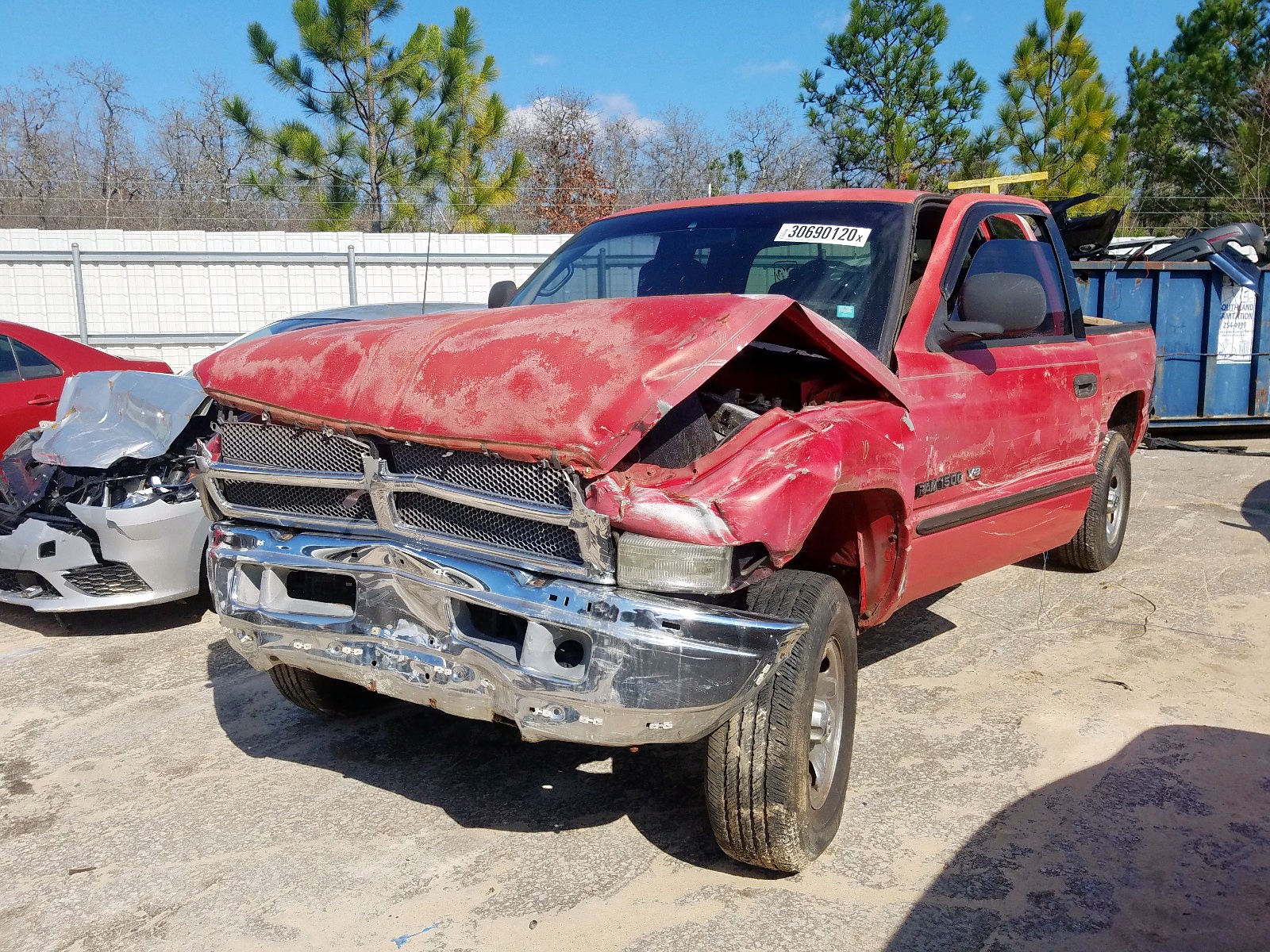 Photo 2 from auction – 1998 DODGE RAM 1500 with VIN 3B7HF13Y6WG183966