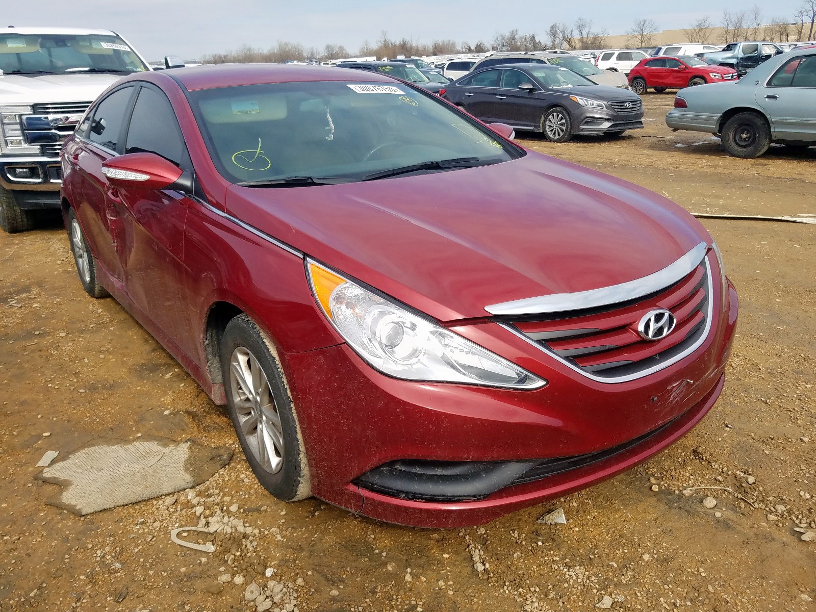 Photo 2 from auction – 2014 HYUNDAI SONATA GLS with VIN 5NPEB4AC6EH882981