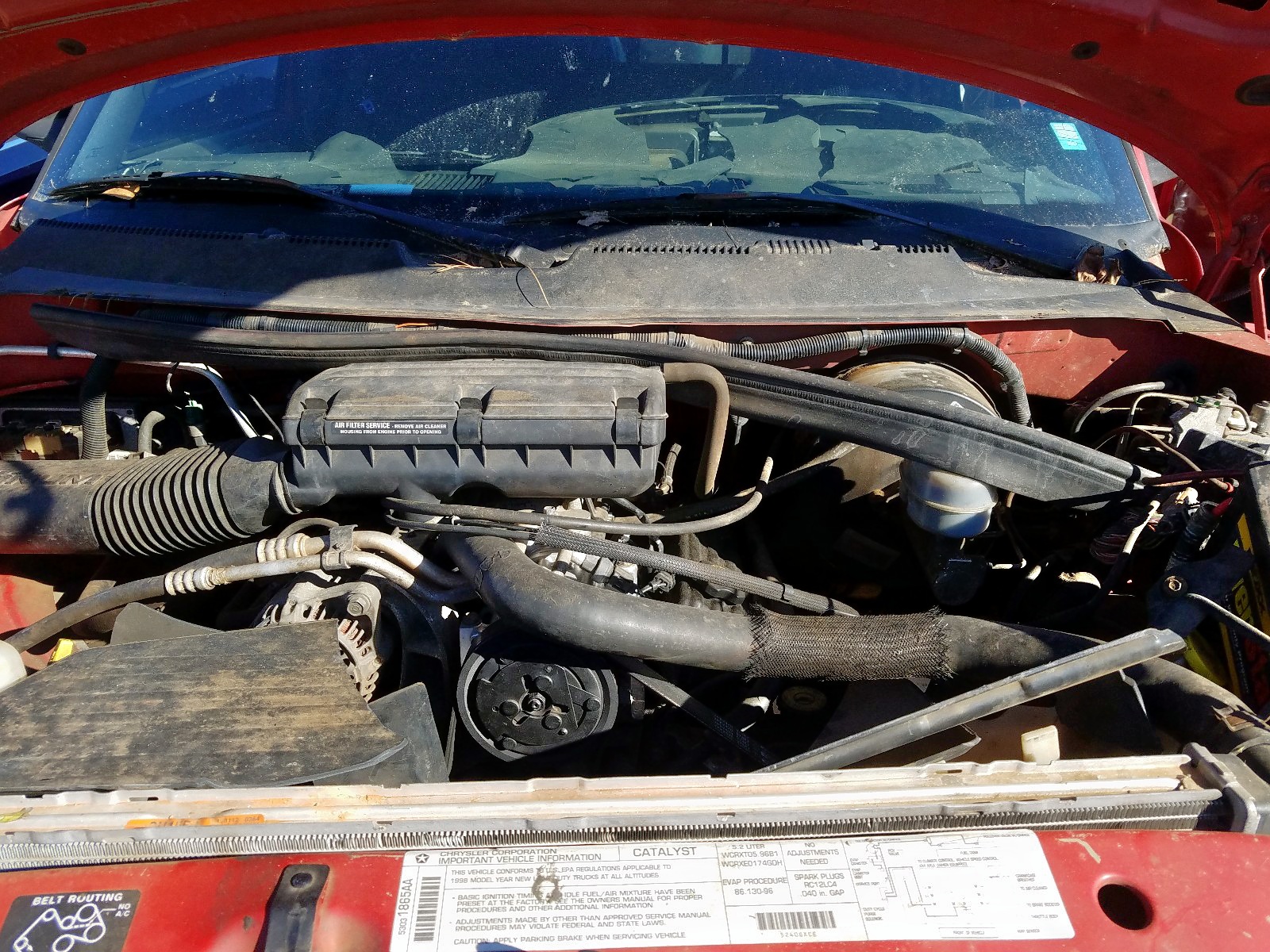 Photo 7 from auction – 1998 DODGE RAM 1500 with VIN 3B7HF13Y6WG183966